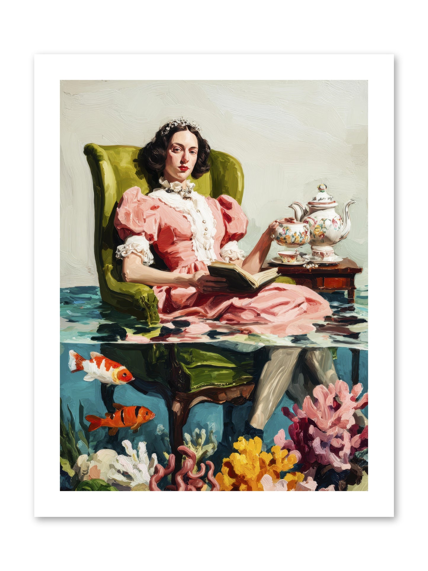 Midnight at Marguerite’s -- Loose Canvas Print 12x16