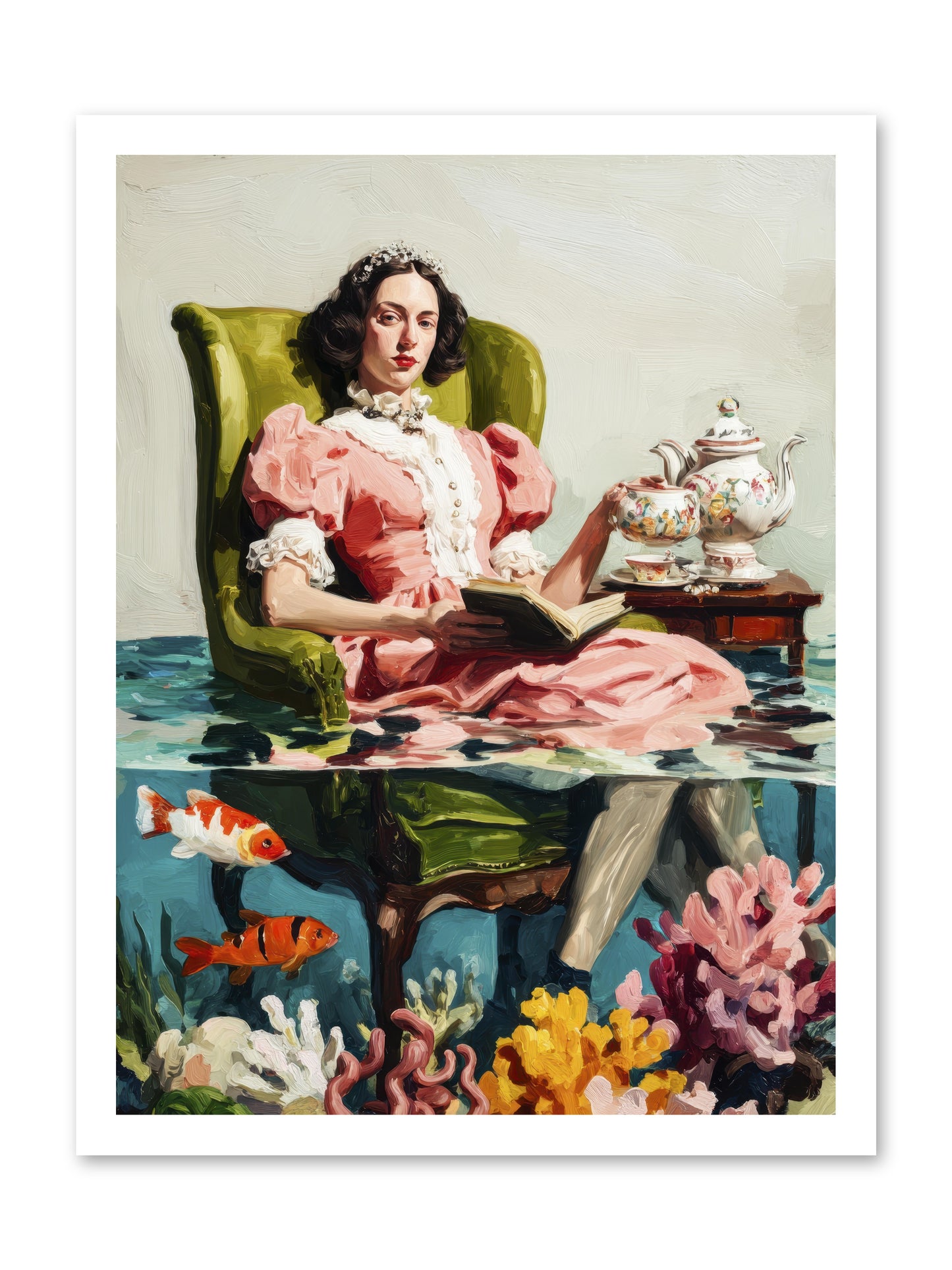 Midnight at Marguerite’s -- Loose Canvas Print 18x24