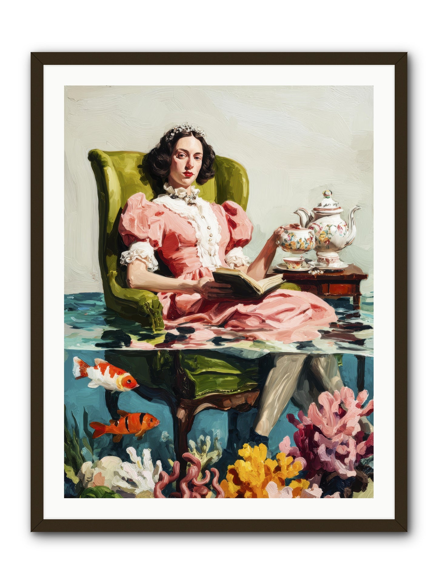 Midnight at Marguerite’s -- Framed Print - Black 30x40