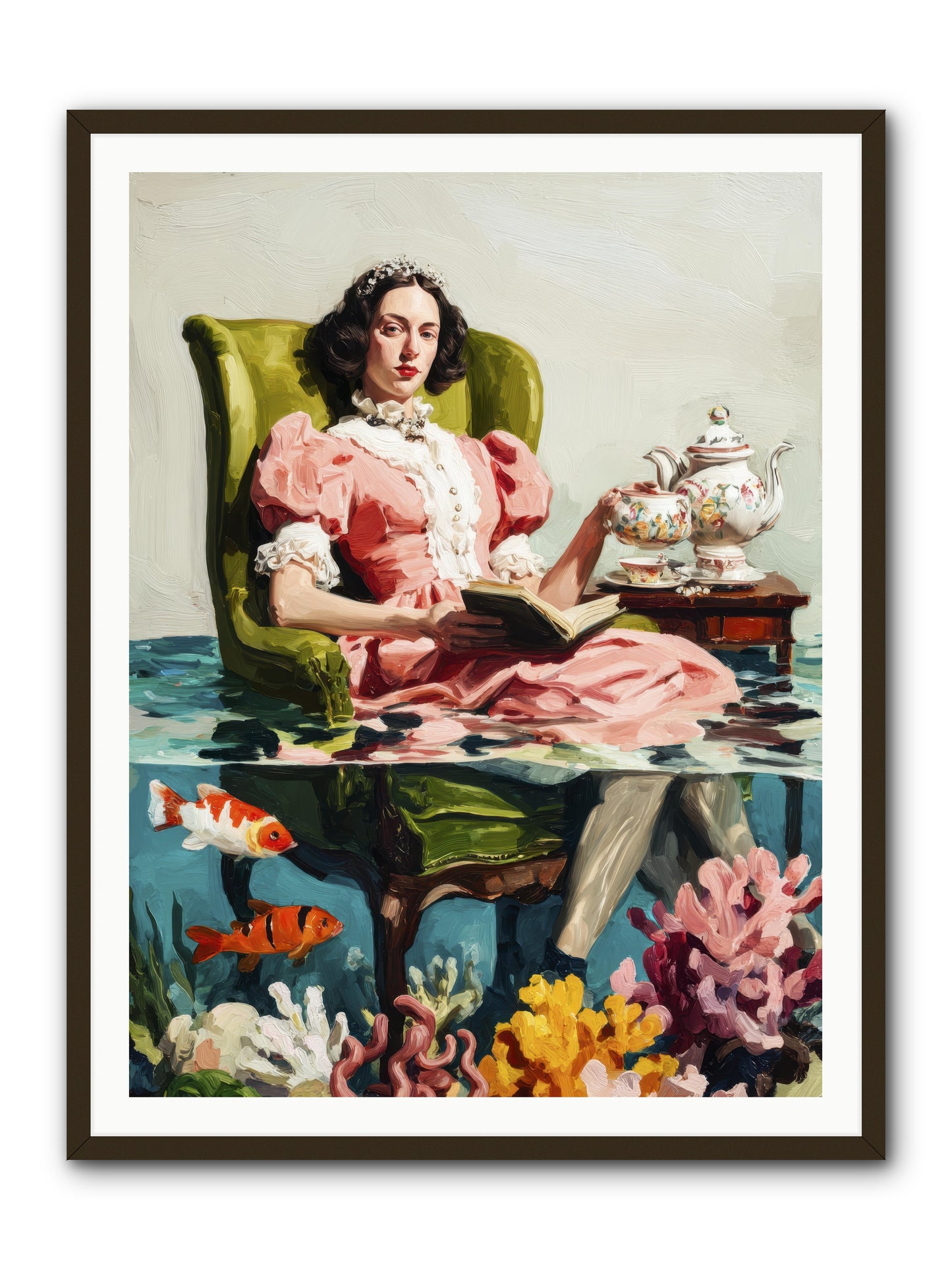 Midnight at Marguerite’s -- Framed Print - Black 36x48