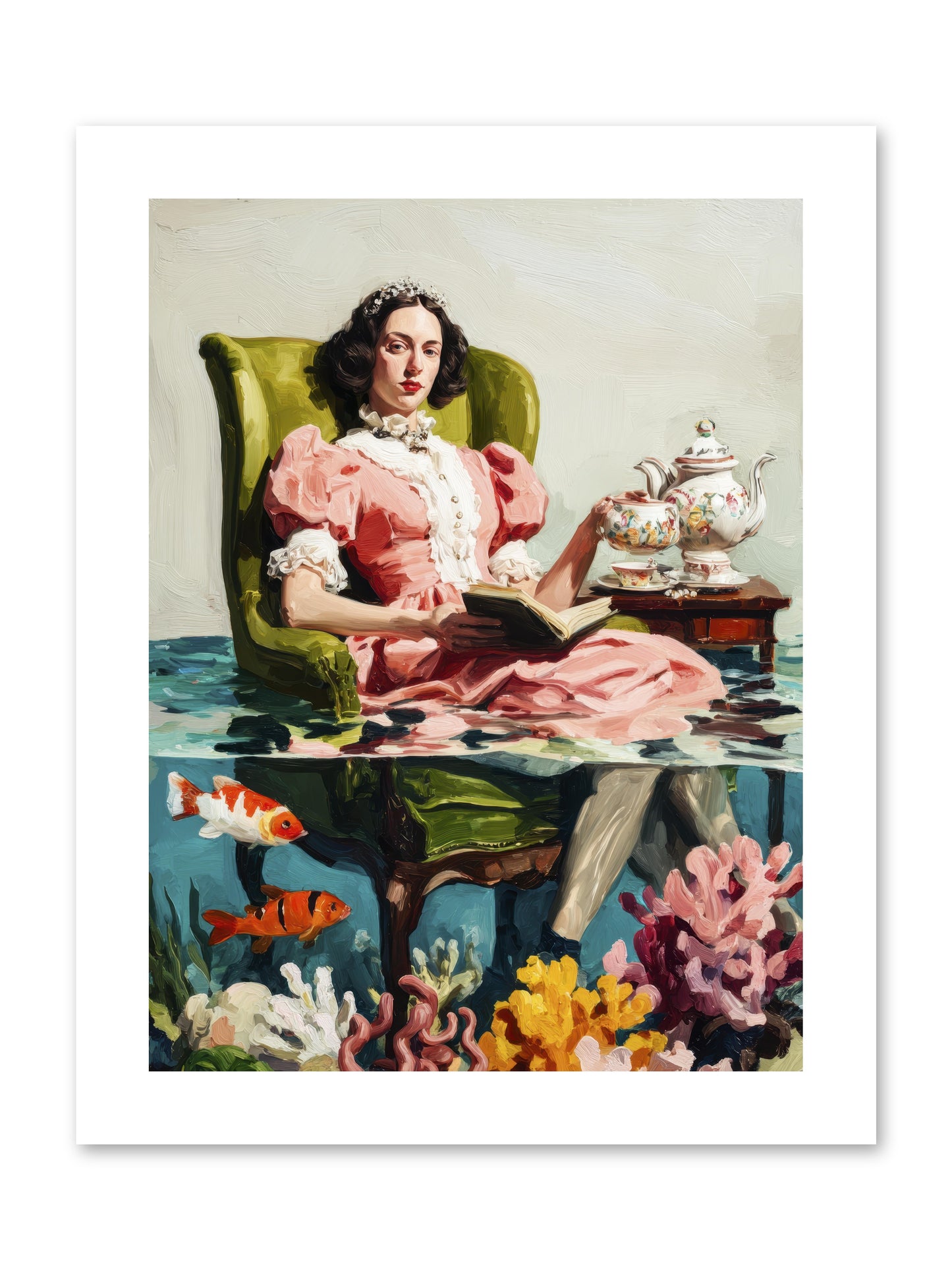 Midnight at Marguerite’s -- Paper Print 9x12