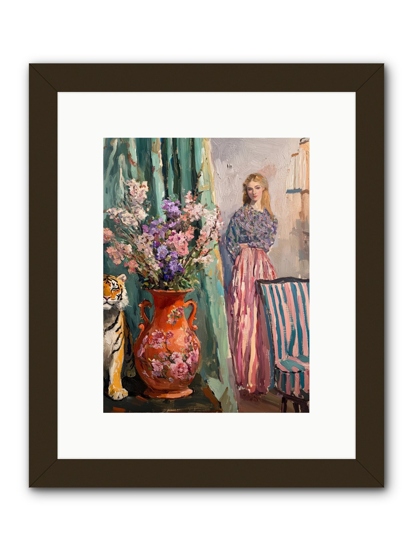 Midnight at Mulberry Manor -- Framed Print - Black 9x12
