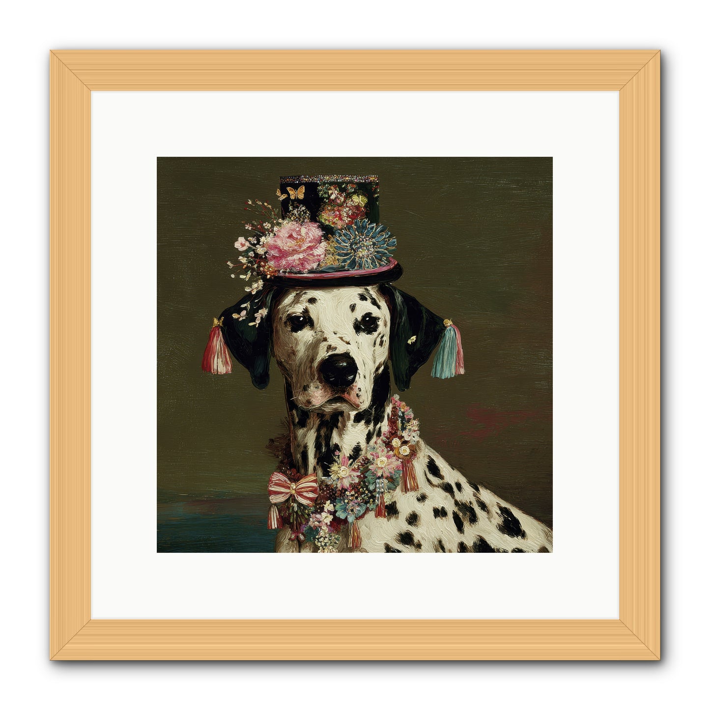 Midnight’s Promise -- Framed Print - Natural 12x12