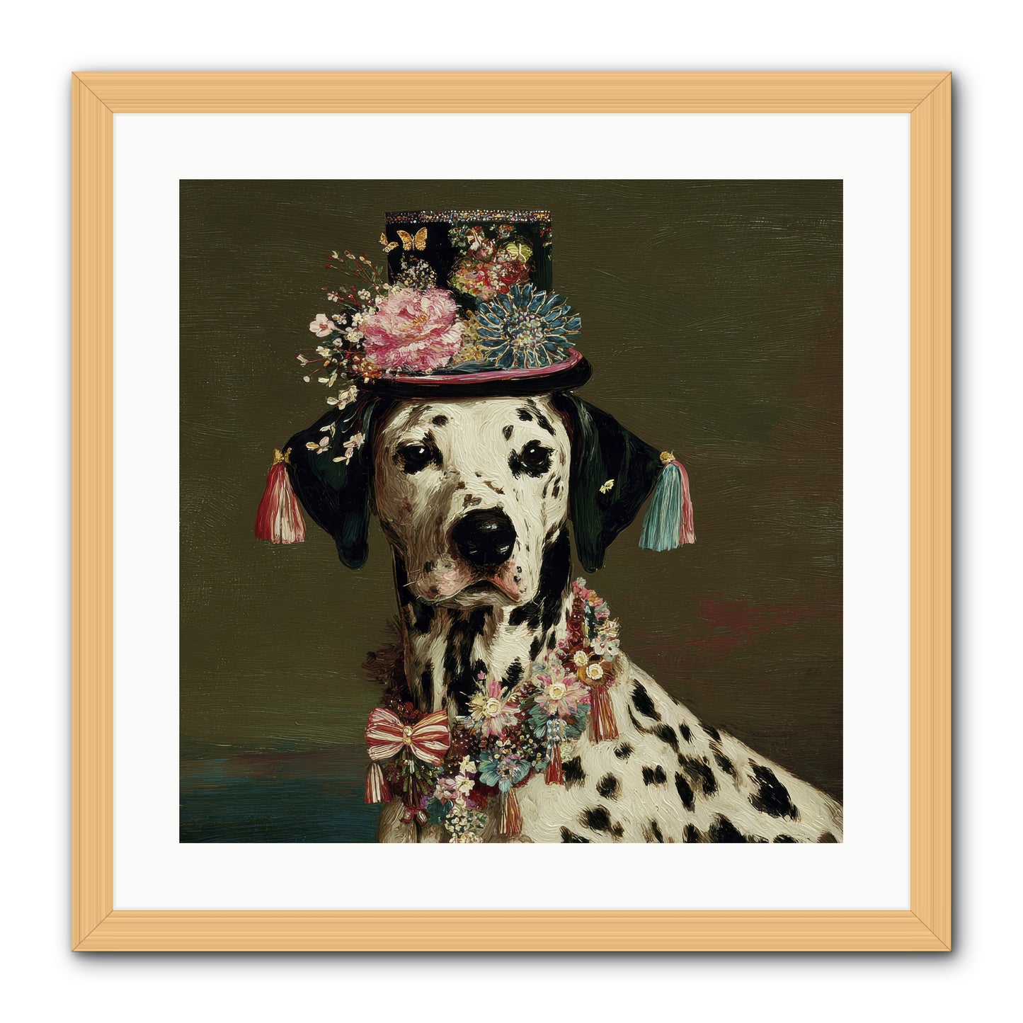 Midnight’s Promise -- Framed Print - Natural 20x20