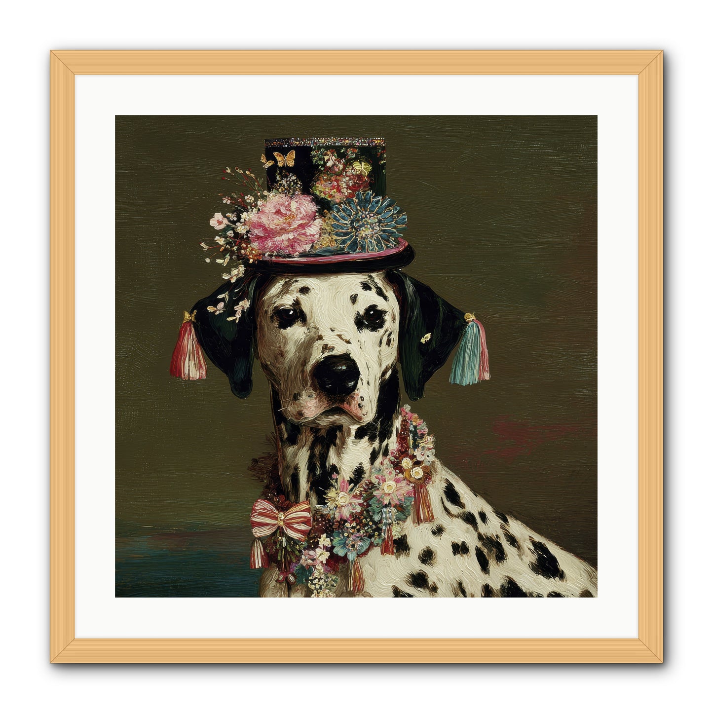 Midnight’s Promise -- Framed Print - Natural 24x24