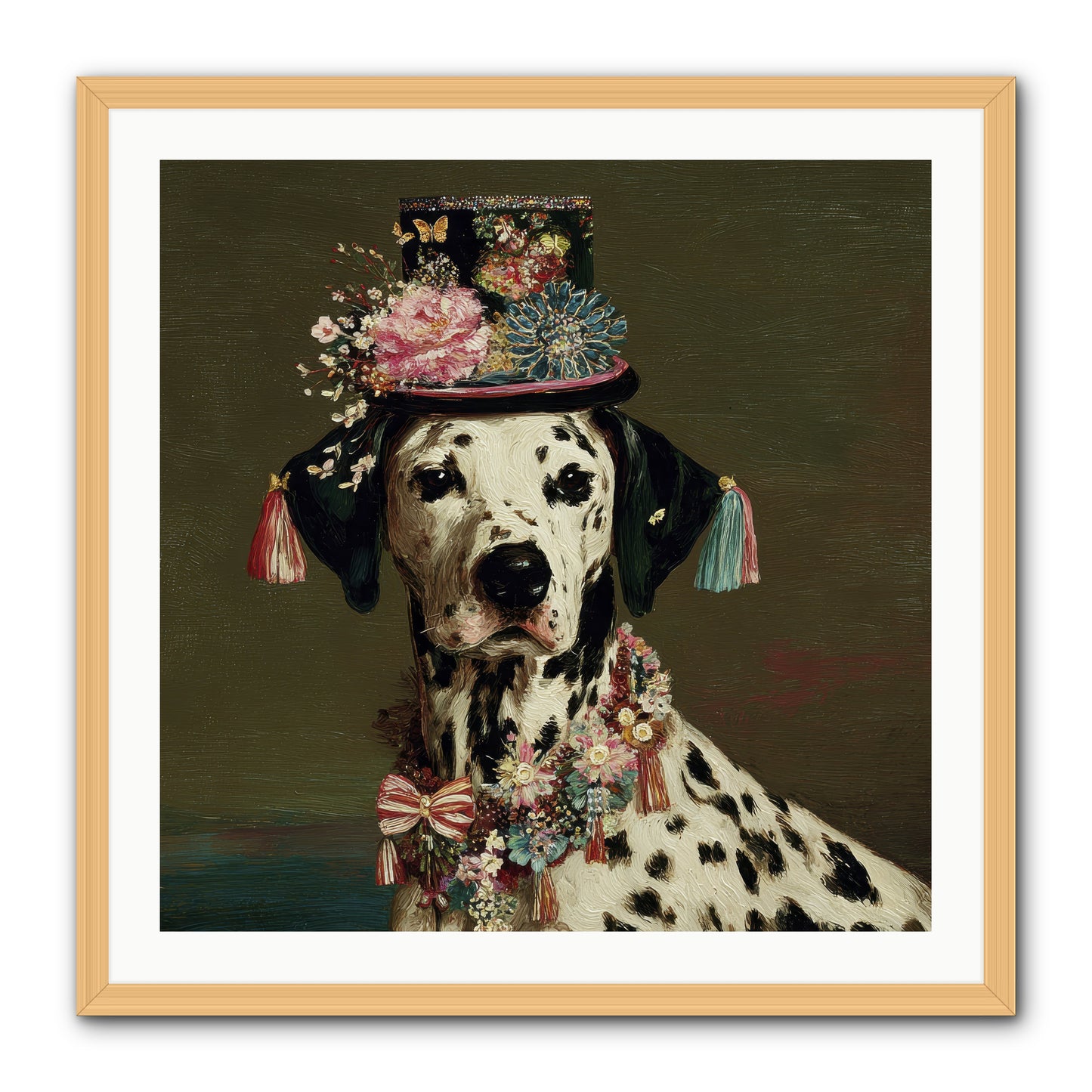 Midnight’s Promise -- Framed Print - Natural 30x30