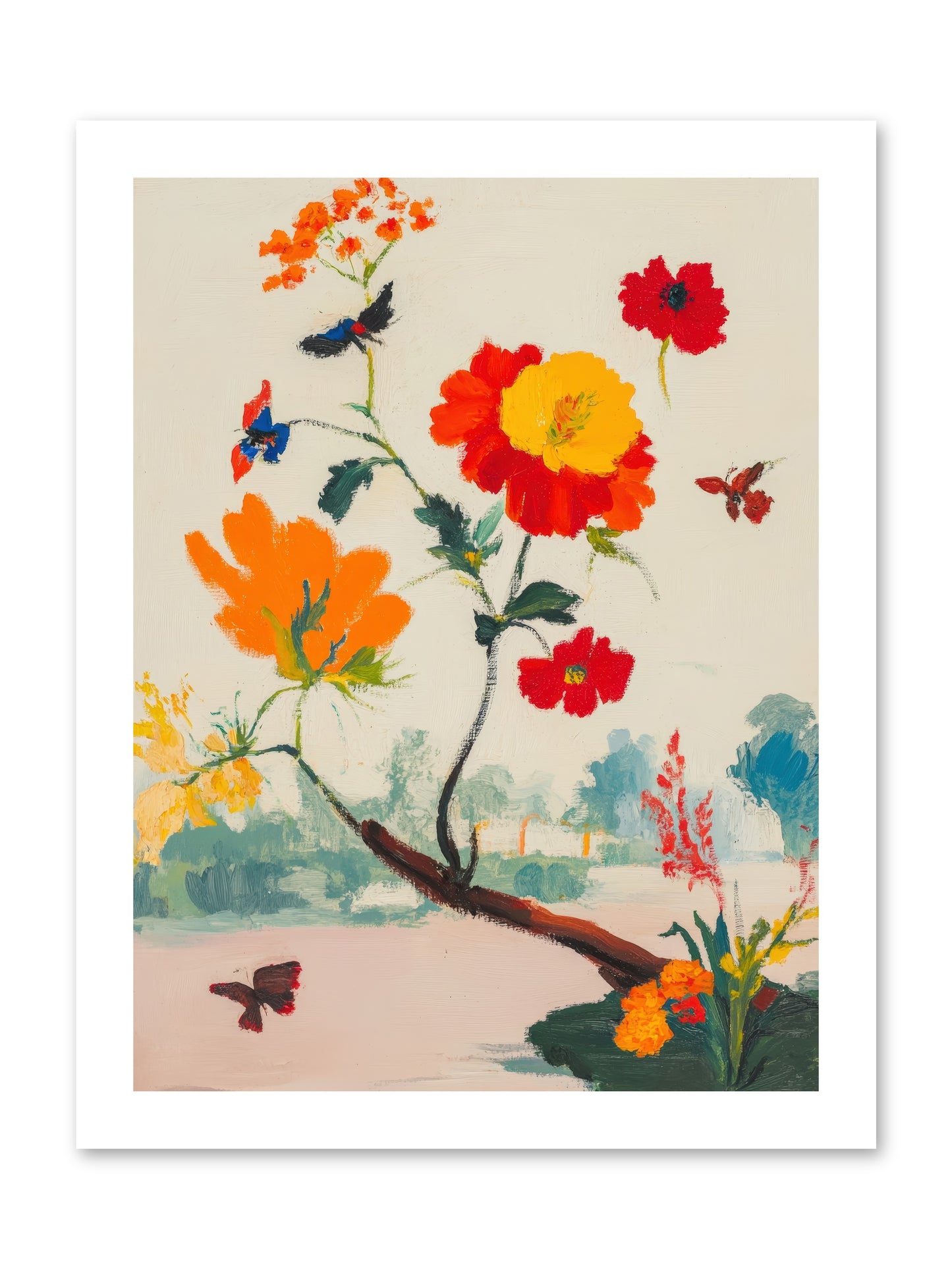 Midsummer Bloom-REZ -- Paper Print 12x16