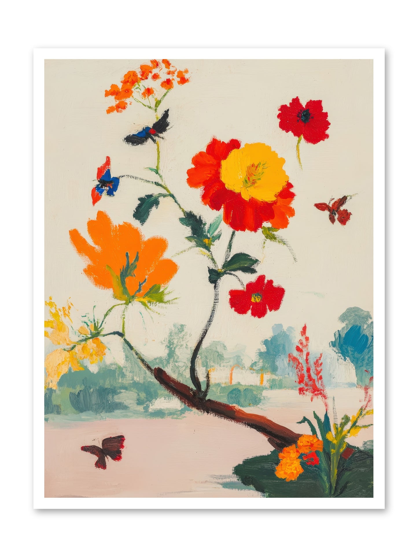 Midsummer Bloom-REZ -- Paper Print 30x40