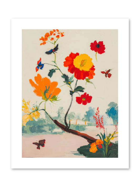 Midsummer Bloom-REZ -- Paper Print 9x12