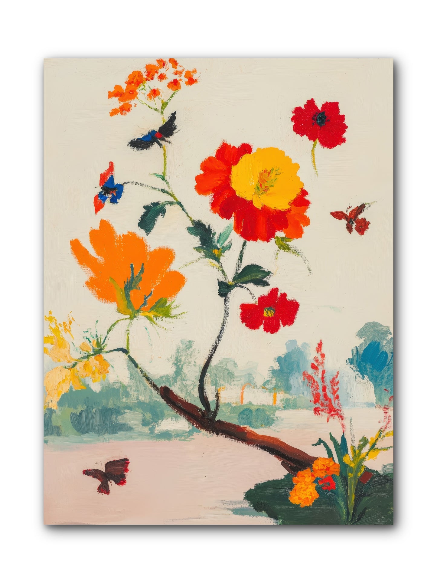 Midsummer Bloom-REZ -- Wrapped Canvas 9x12
