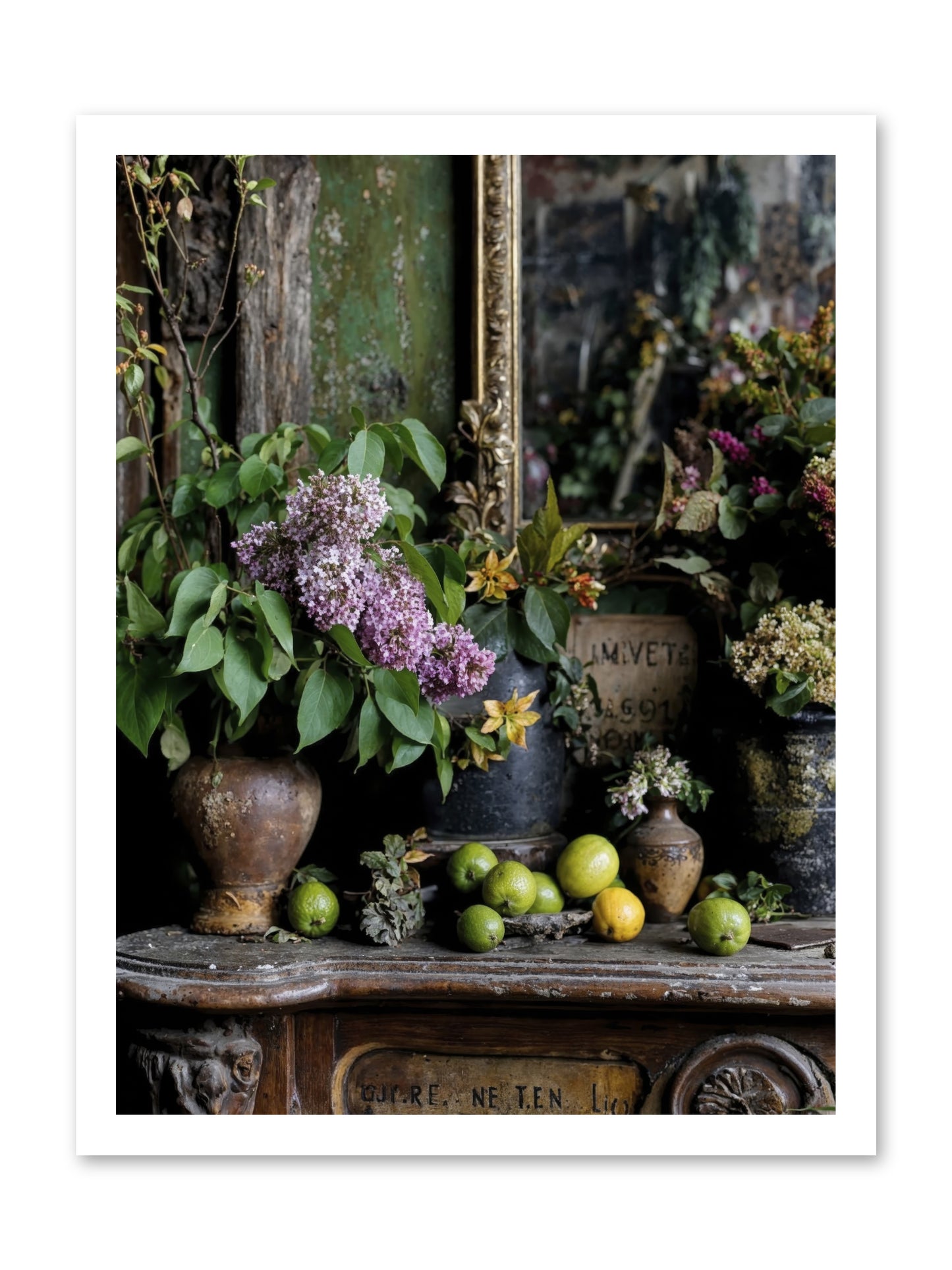 Midsummer's Garden Scheme -- Loose Canvas Print 18x24