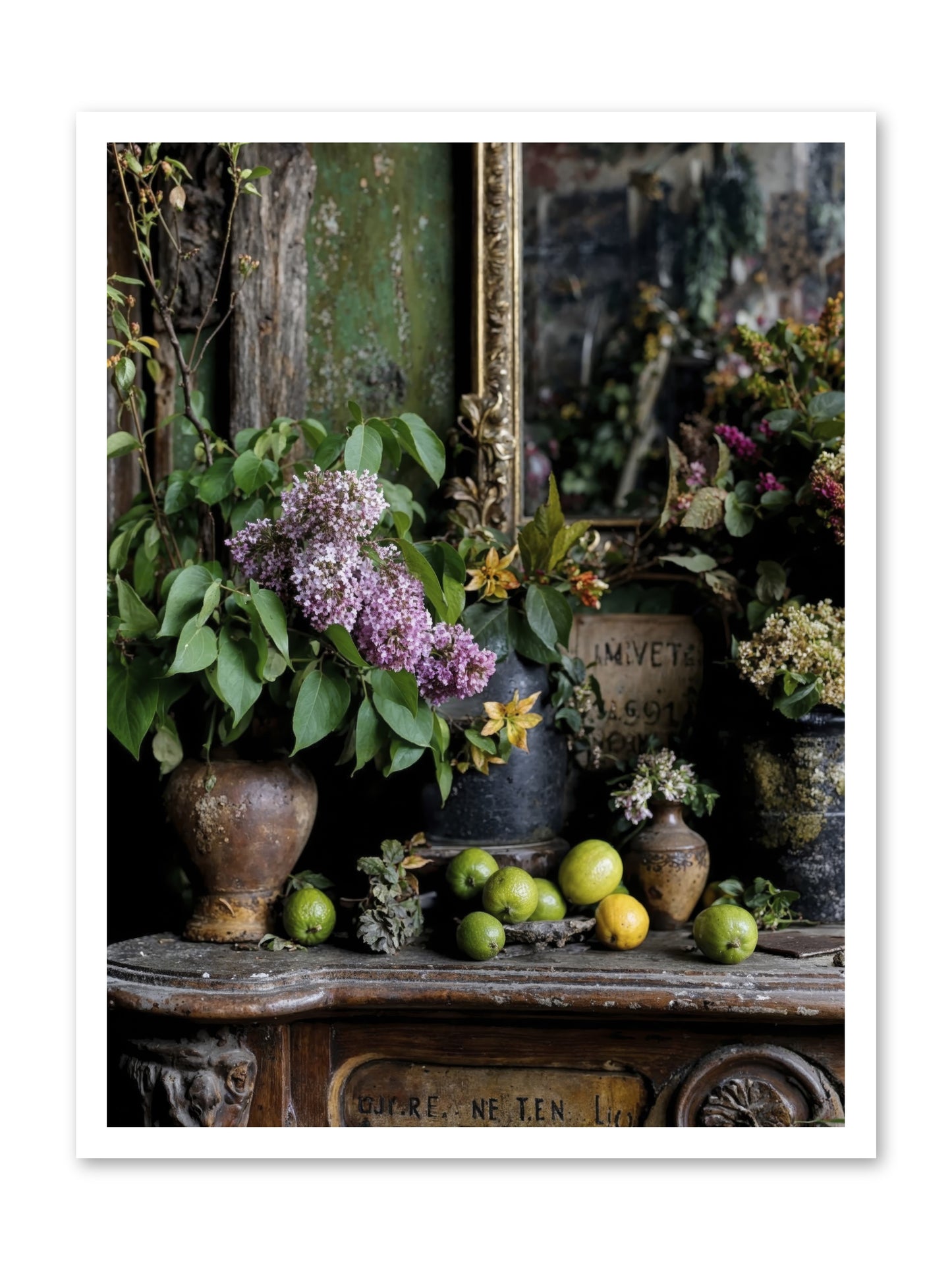 Midsummer's Garden Scheme -- Loose Canvas Print 24x32