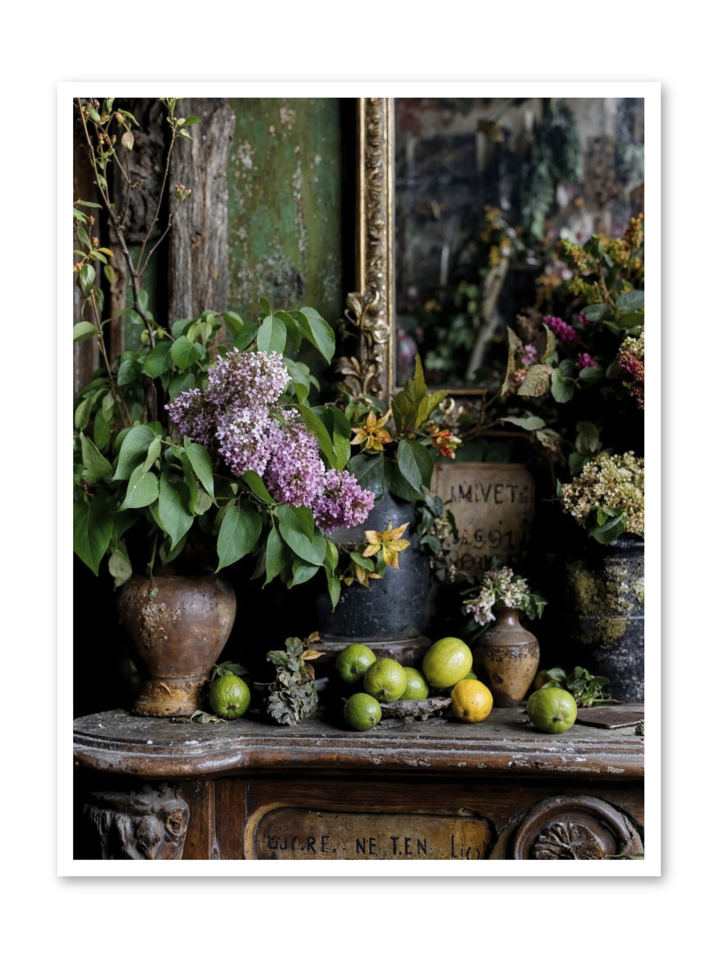 Midsummer's Garden Scheme -- Loose Canvas Print 36x48