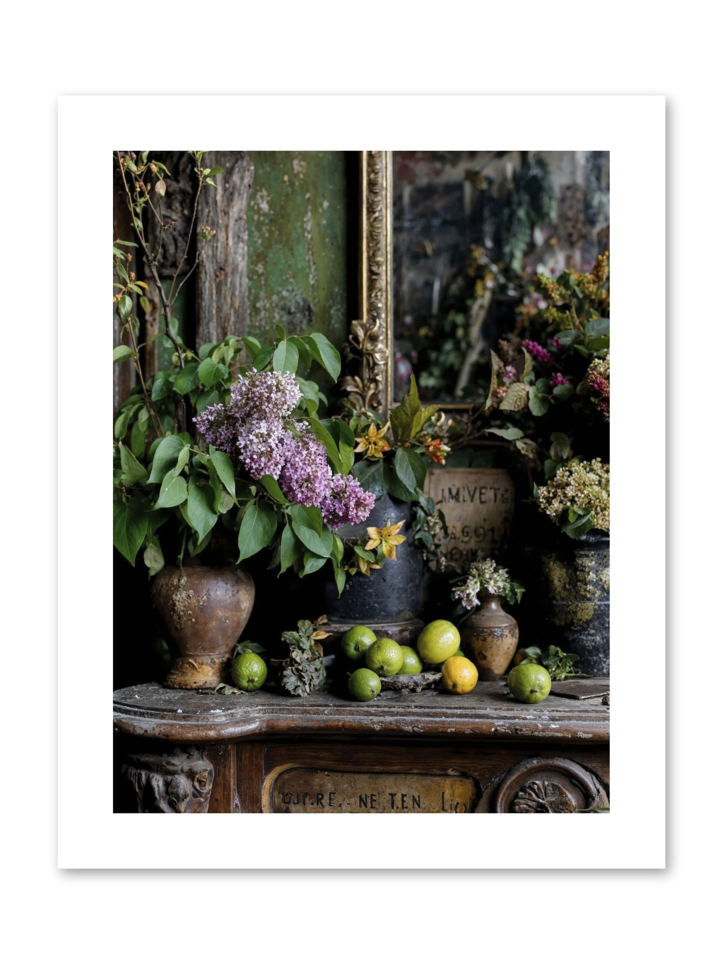 Midsummer's Garden Scheme -- Loose Canvas Print 9x12