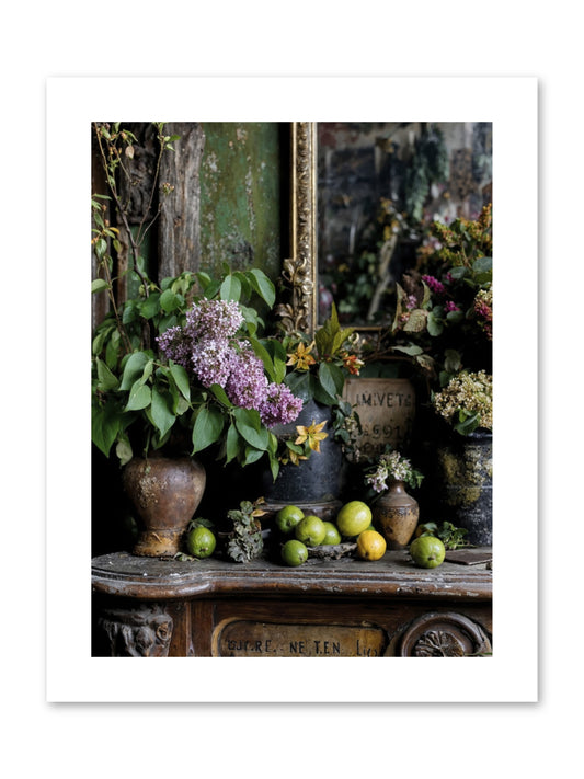 Midsummer's Garden Scheme -- Paper Print 9x12