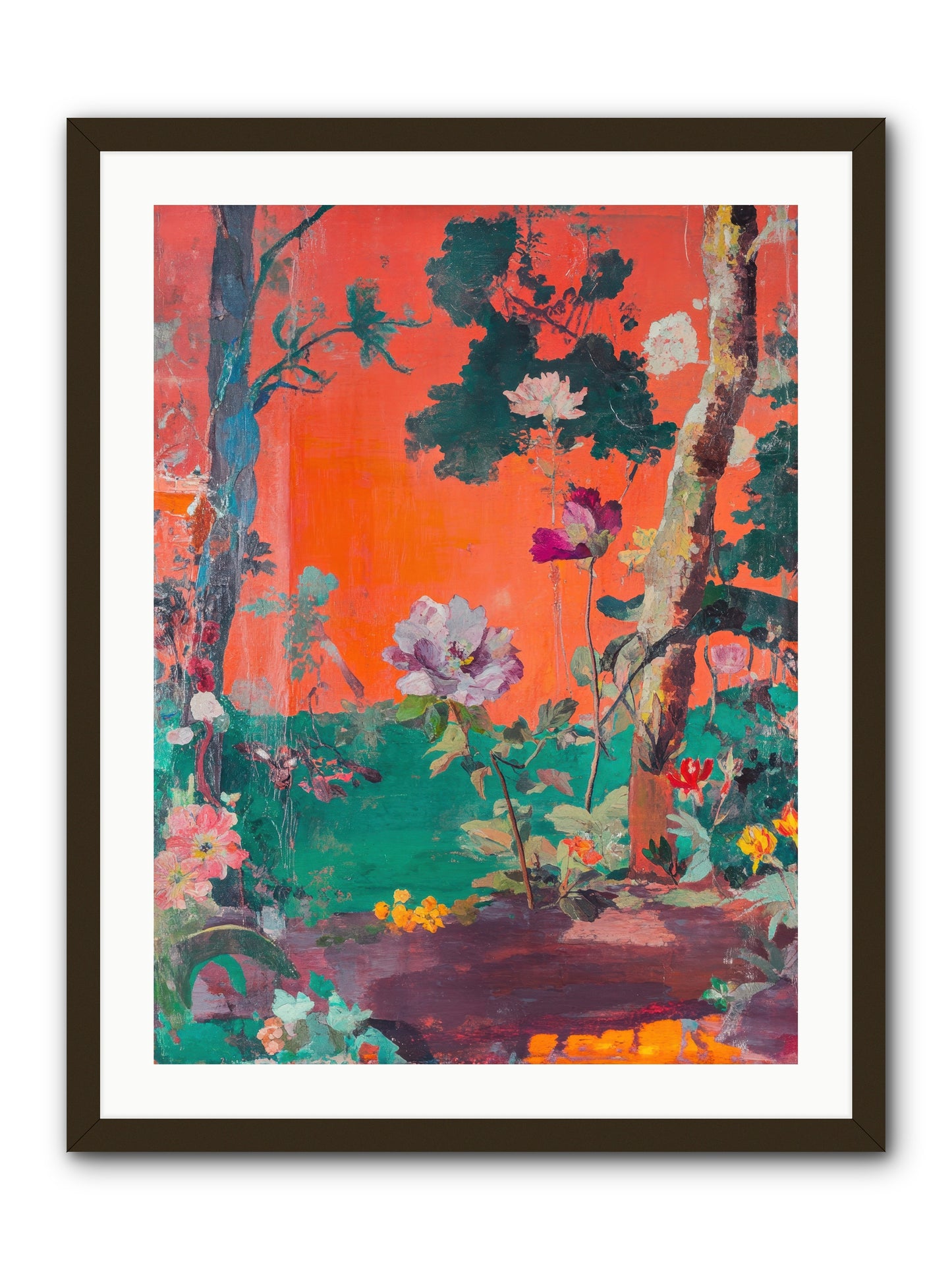 Midsummer's Verdancy -- Framed Print - Black 24x32