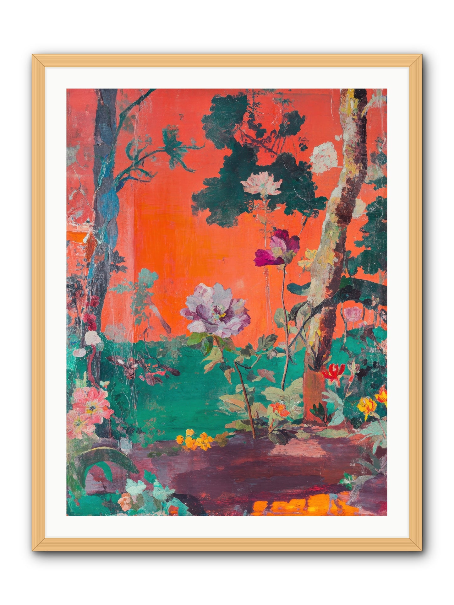 Midsummer's Verdancy -- Framed Print - Natural 30x40