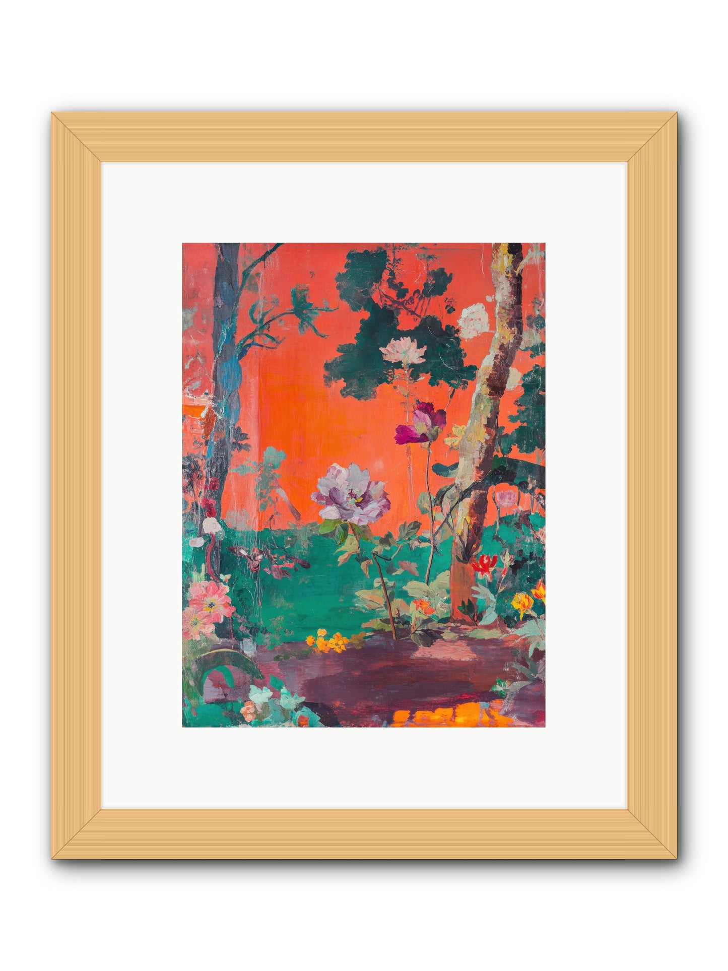 Midsummer's Verdancy -- Framed Print - Natural 9x12