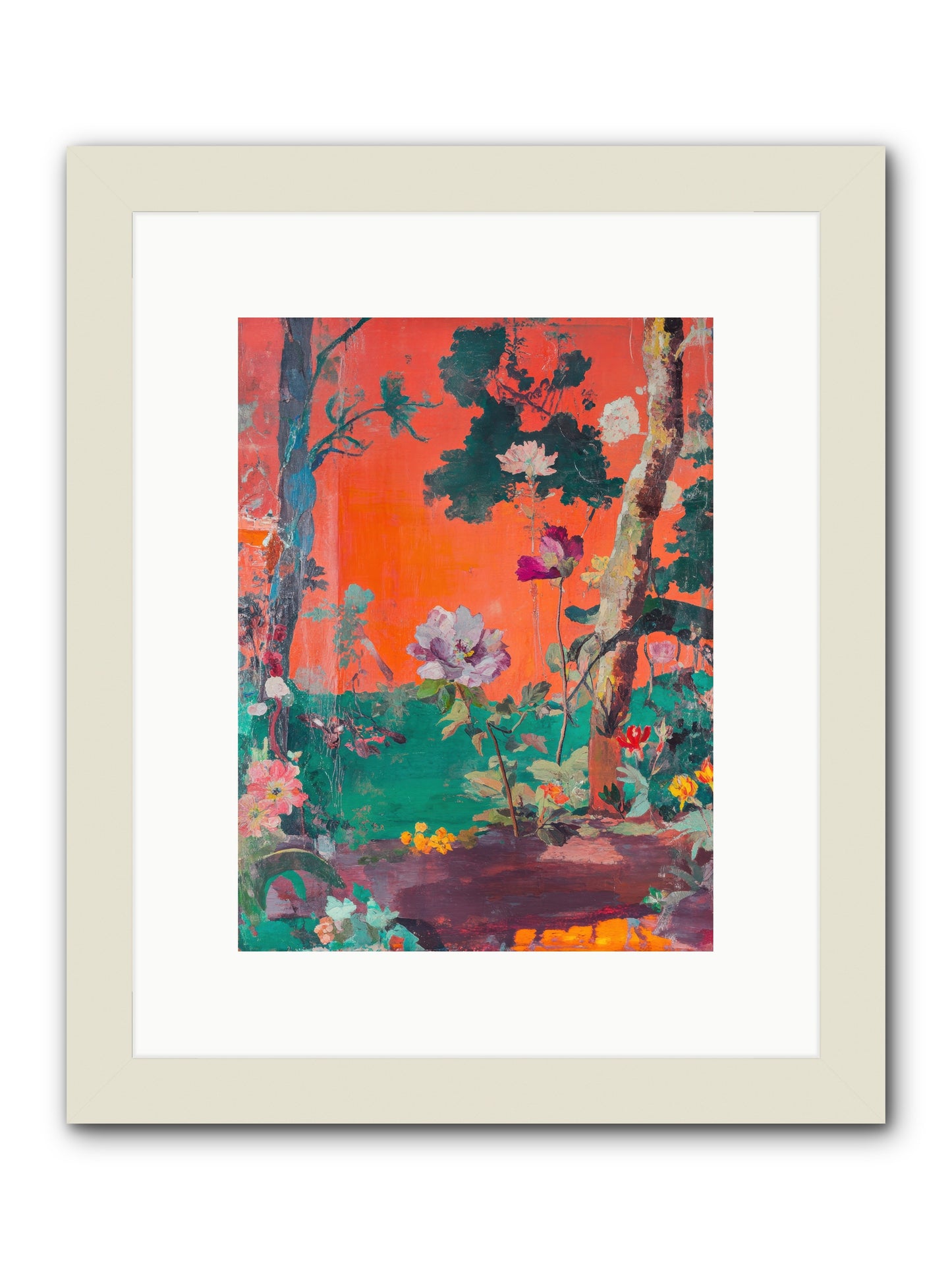 Midsummer's Verdancy -- Framed Print - White 9x12