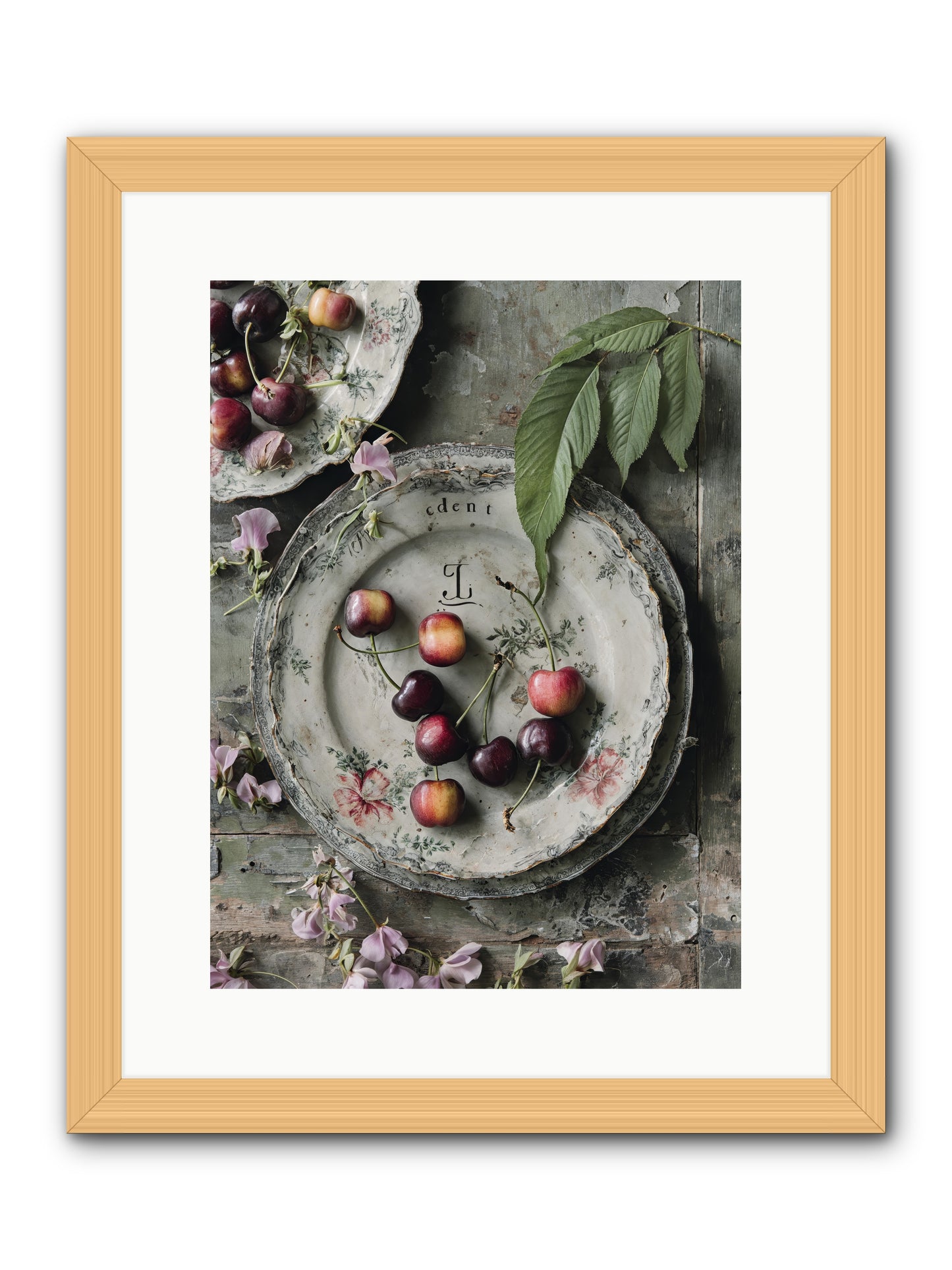 Mignonette -- Framed Print - Natural 12x16