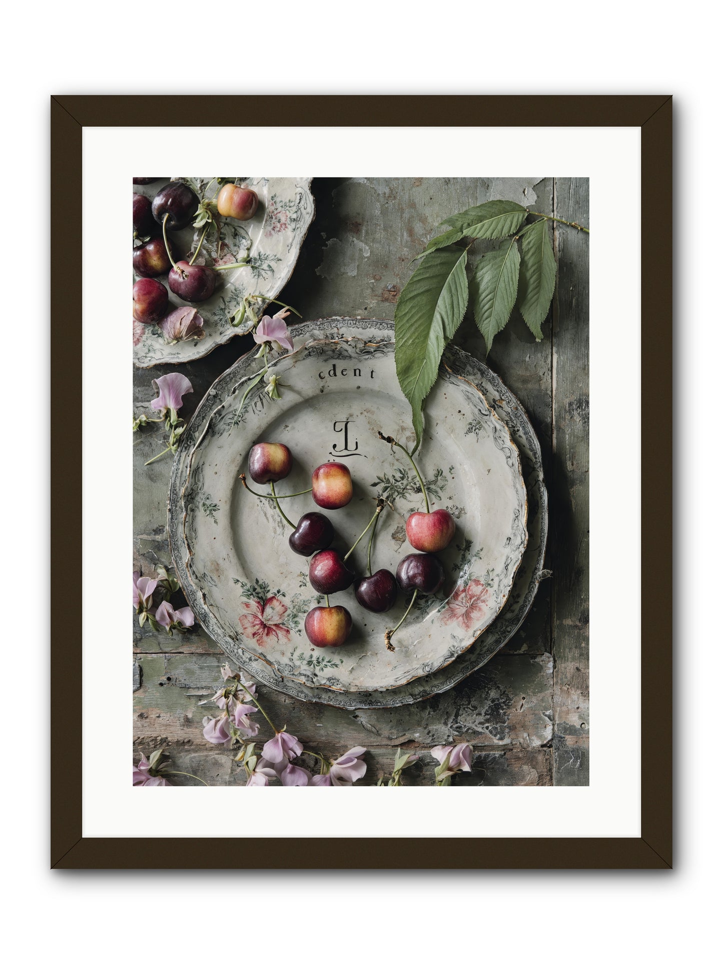 Mignonette -- Framed Print - Black 18x24