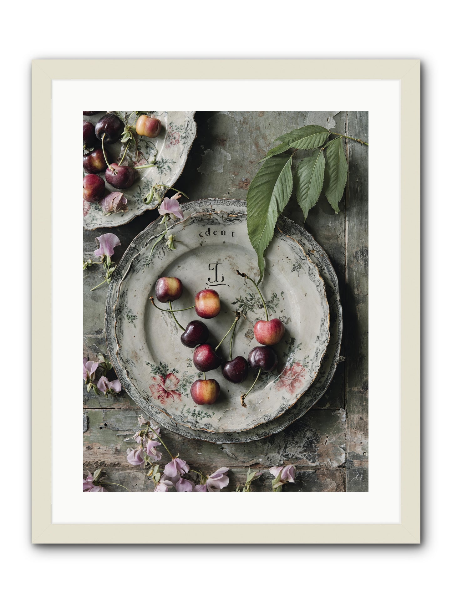 Mignonette -- Framed Print - White 18x24