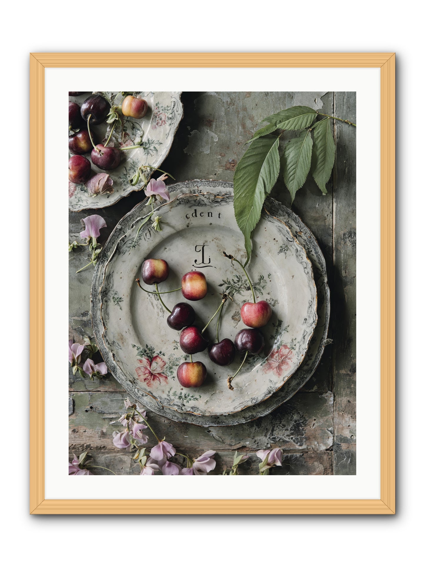 Mignonette -- Framed Print - Natural 24x32