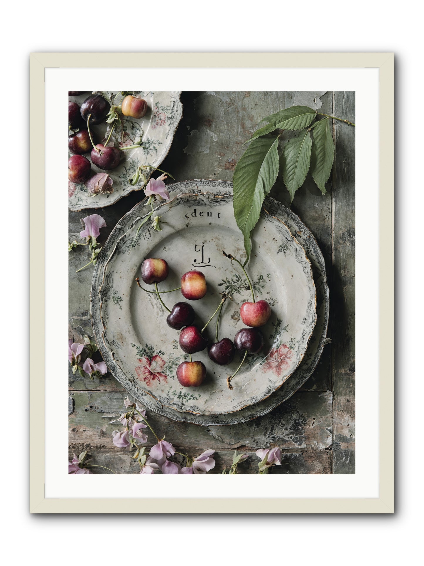 Mignonette -- Framed Print - White 24x32