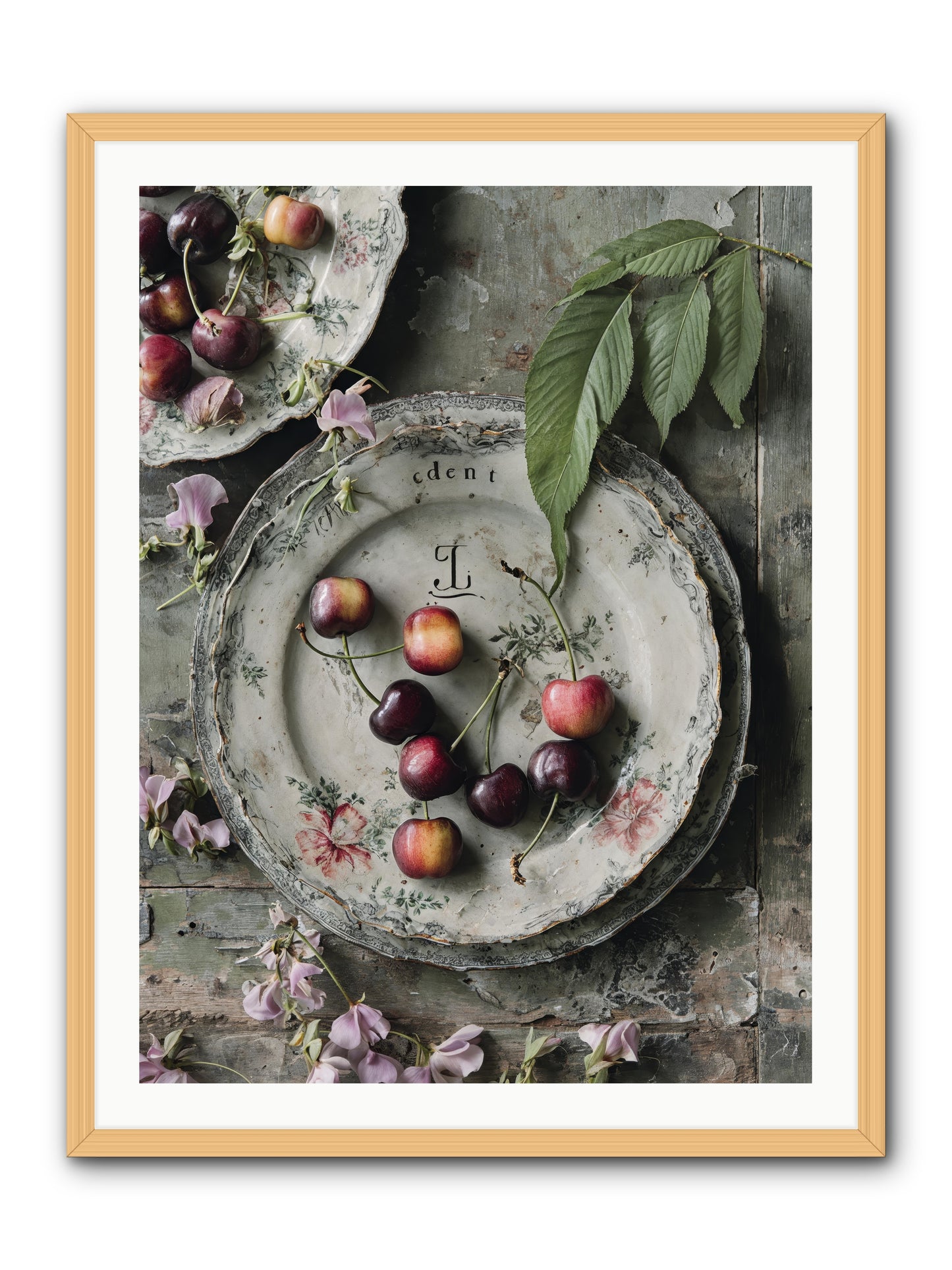 Mignonette -- Framed Print - Natural 30x40