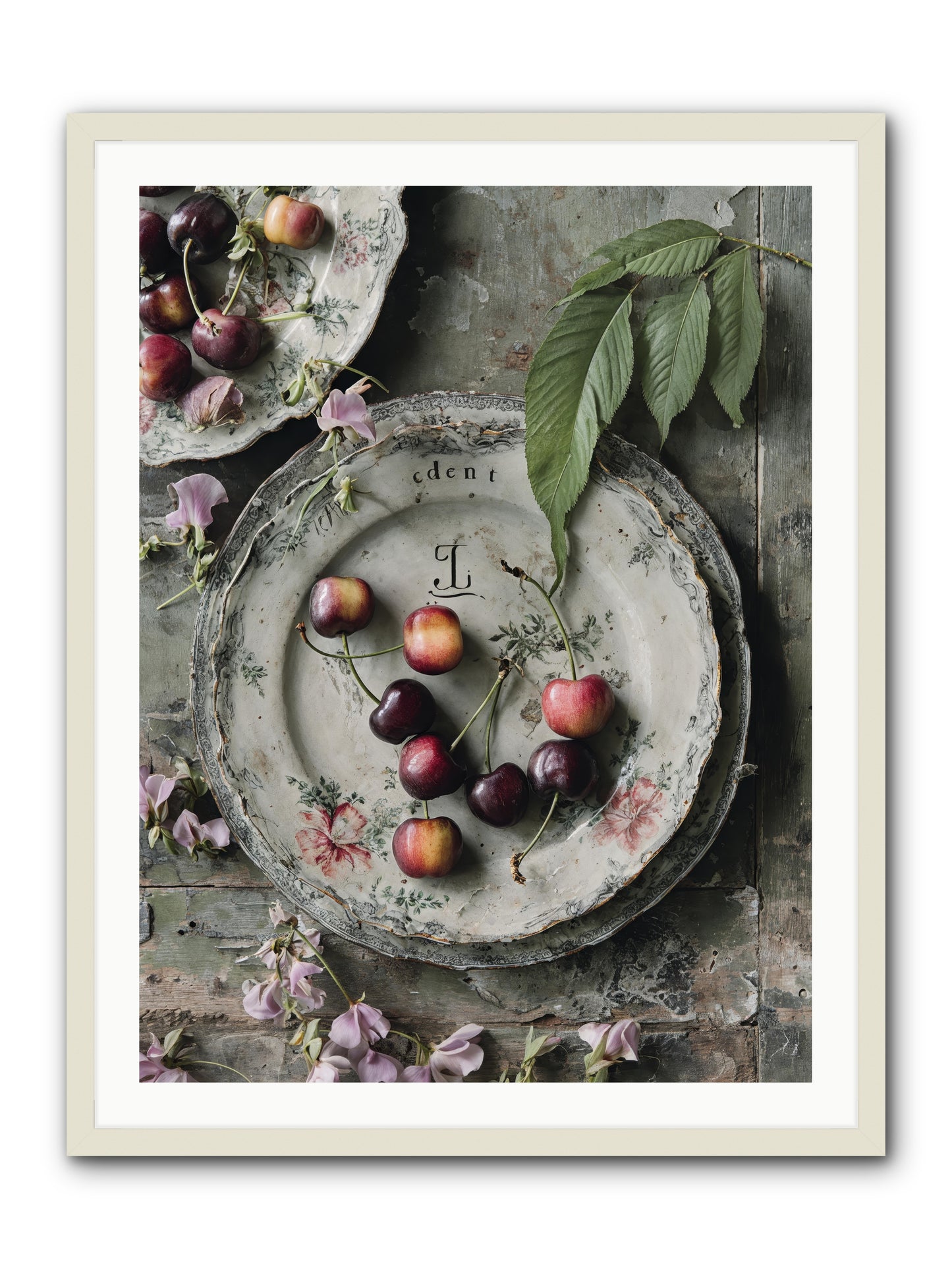 Mignonette -- Framed Print - White 30x40