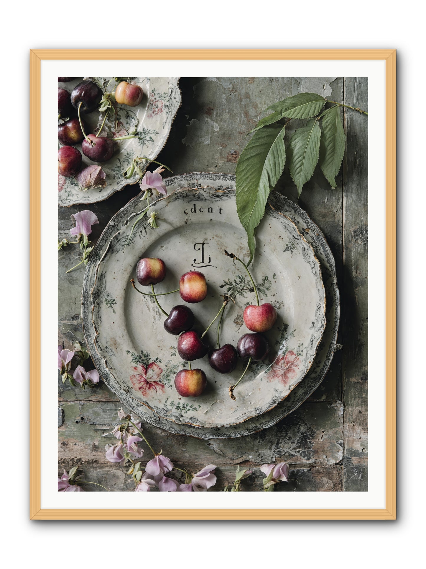 Mignonette -- Framed Print - Natural 36x48