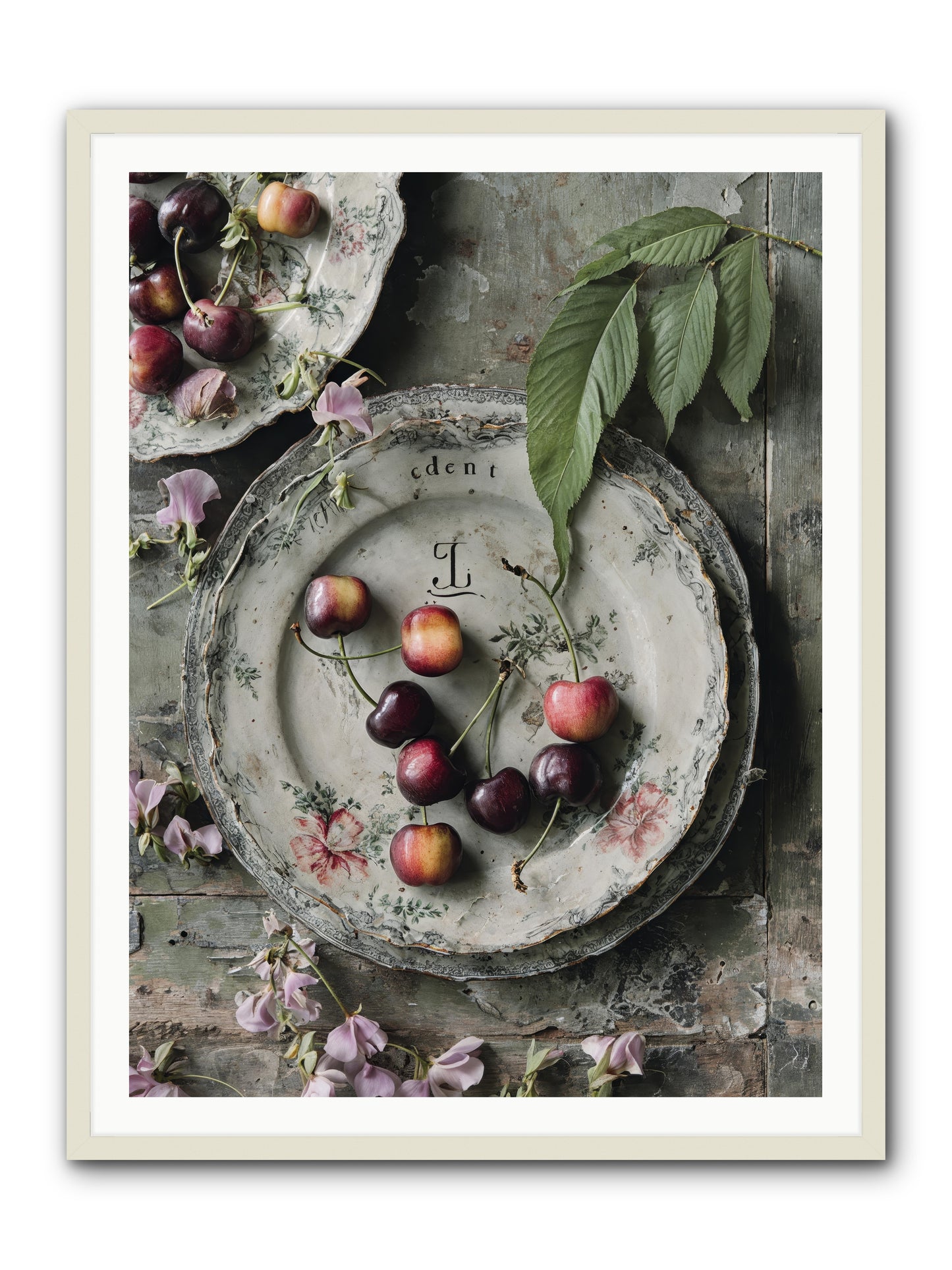 Mignonette -- Framed Print - White 36x48