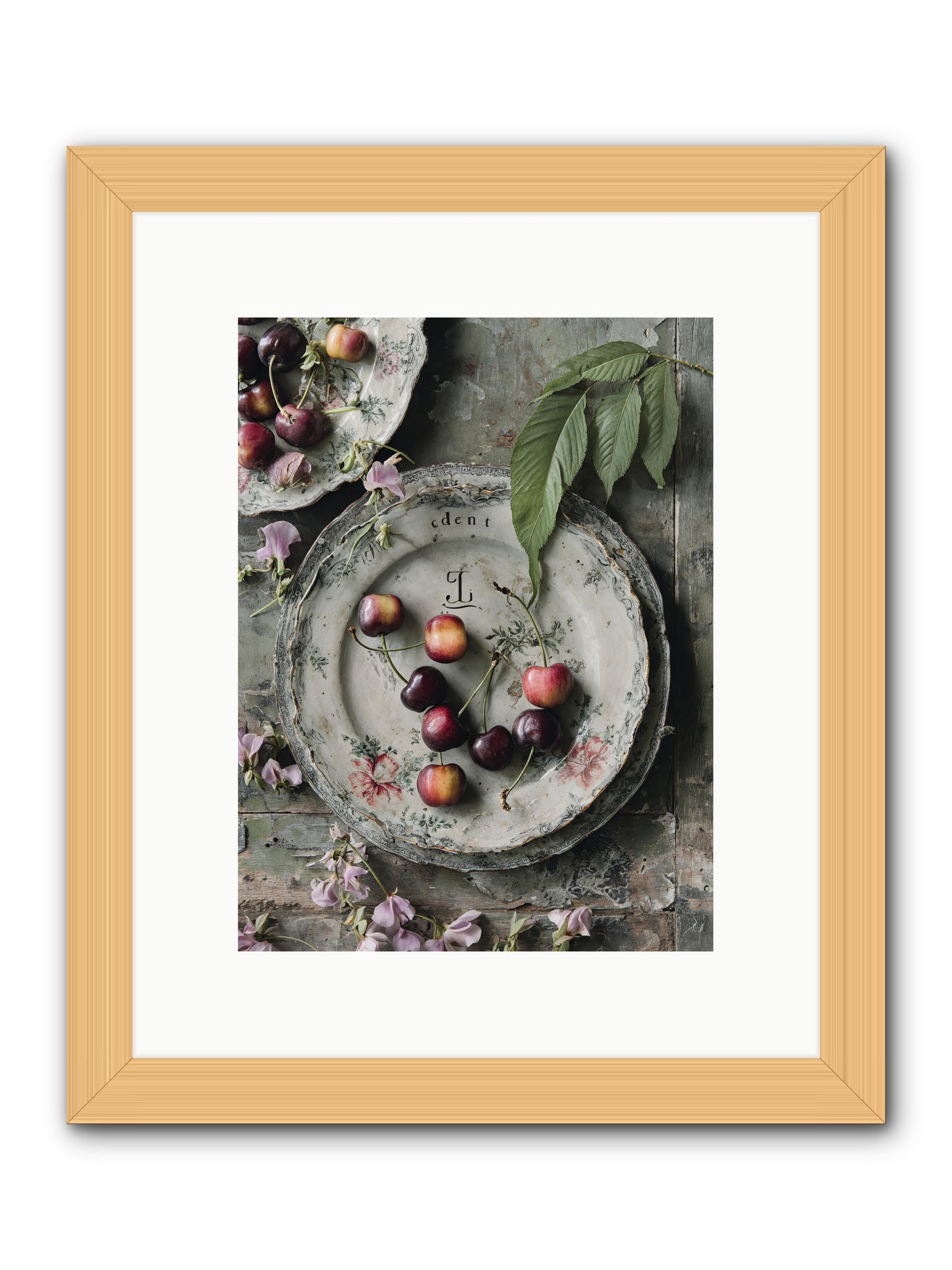 Mignonette -- Framed Print - Natural 9x12