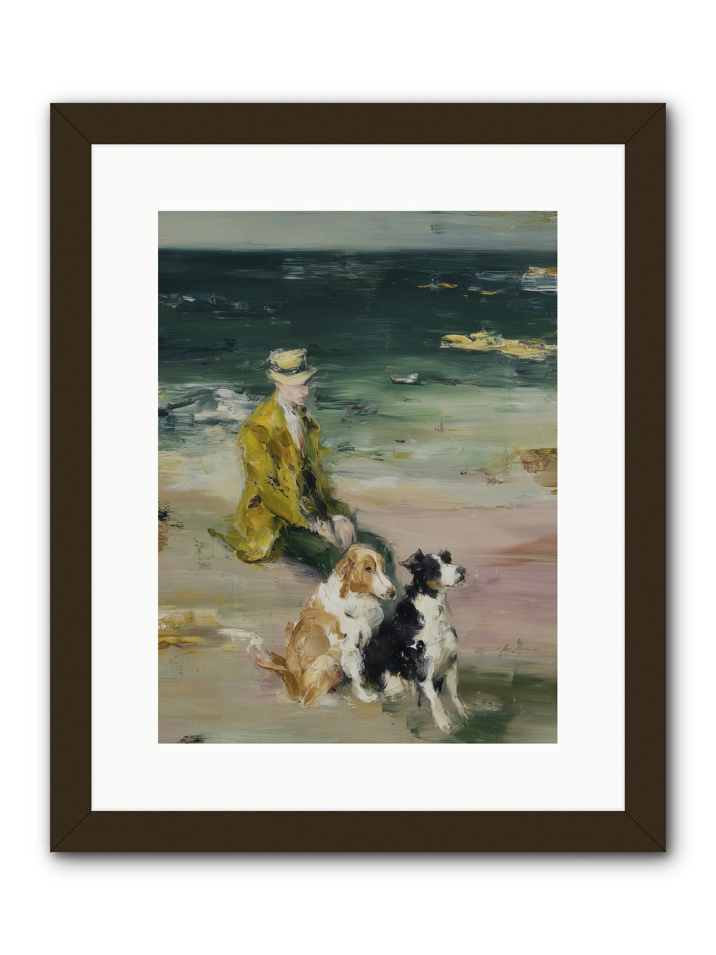 Miles of Conversation -- Framed Print - Black 12x16