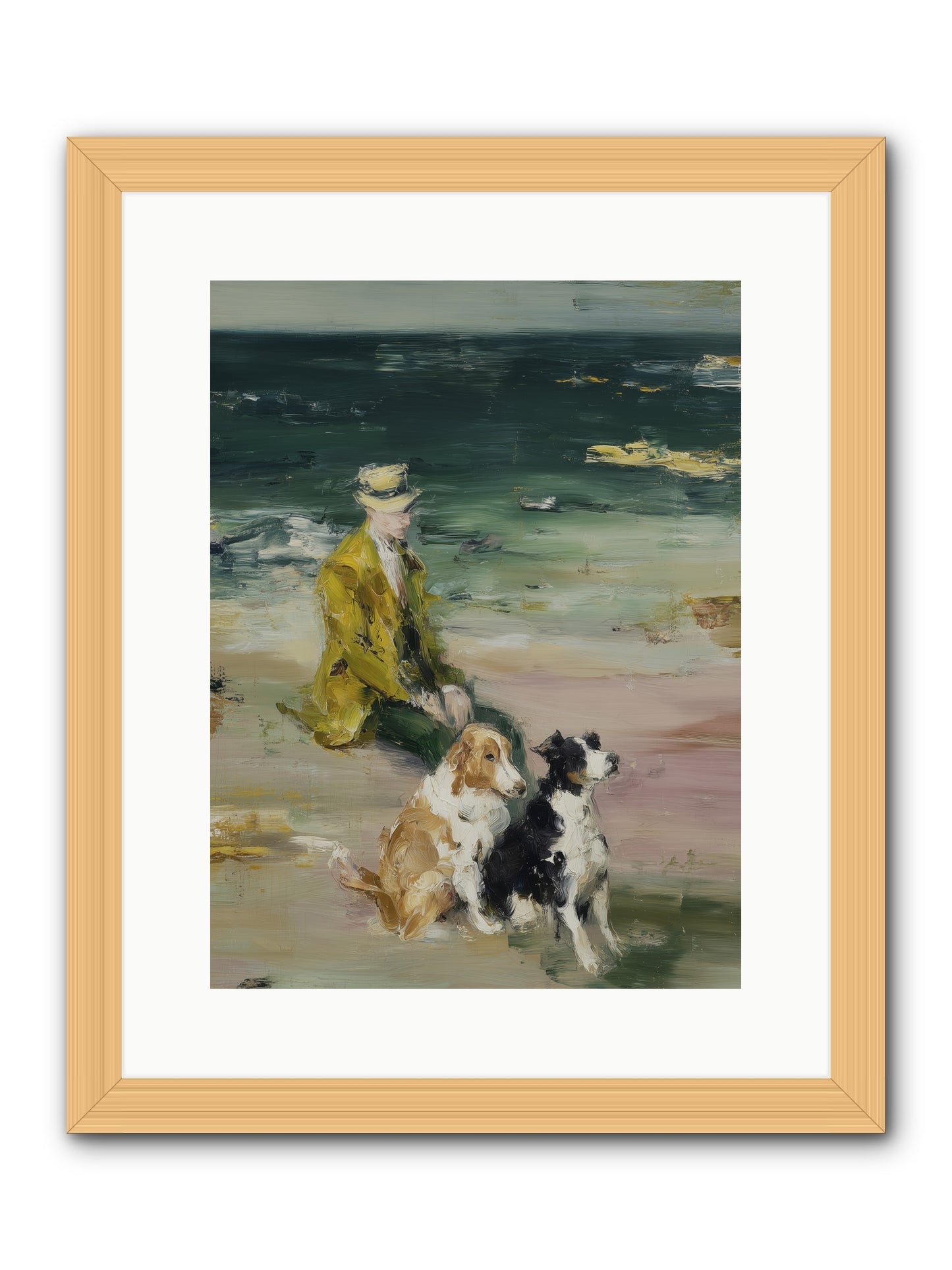 Miles of Conversation -- Framed Print - Natural 12x16
