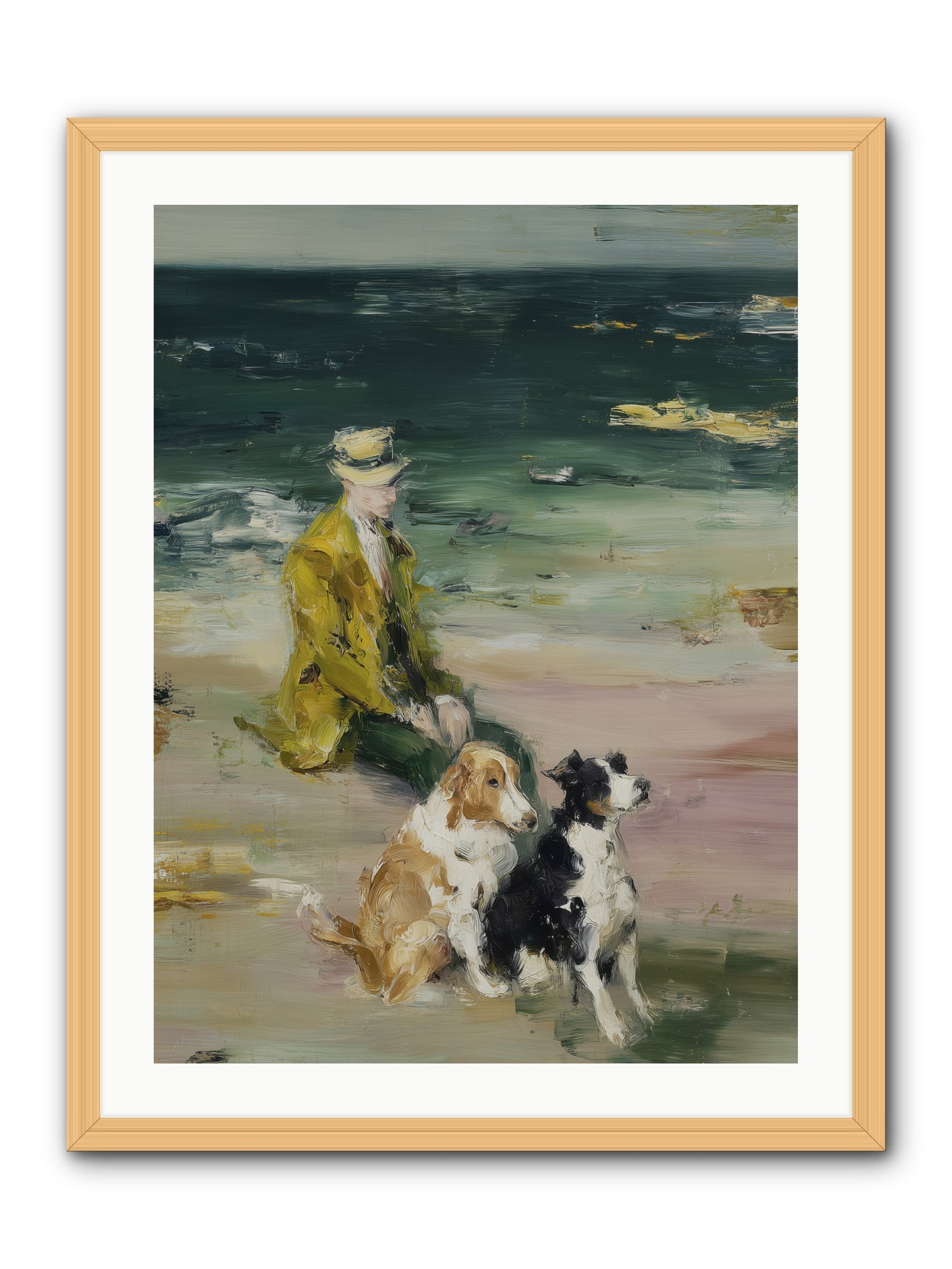 Miles of Conversation -- Framed Print - Natural 24x32