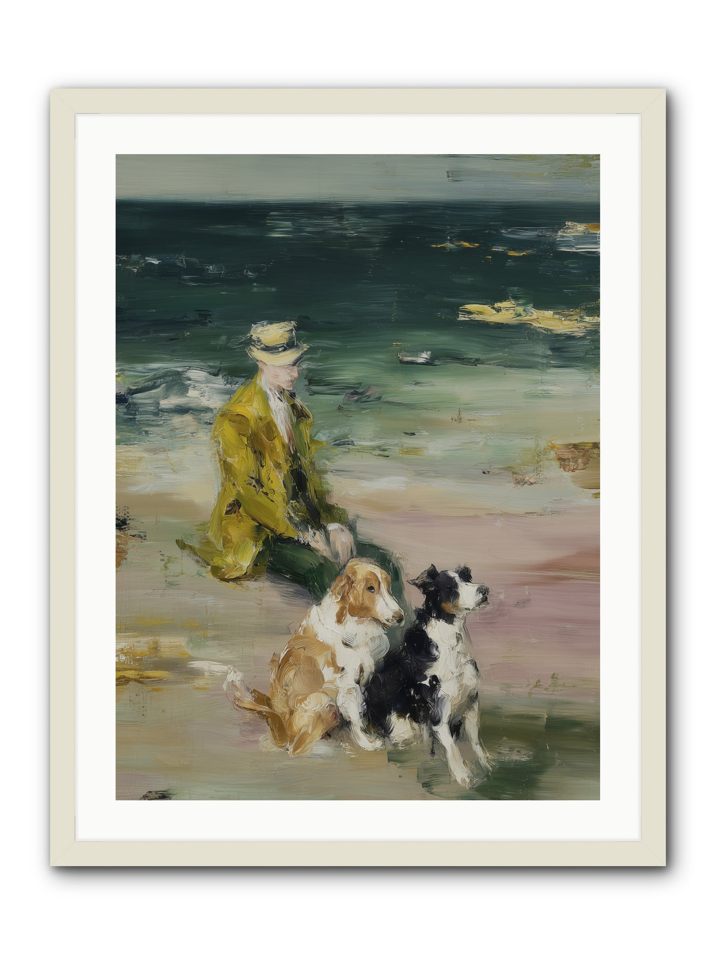 Miles of Conversation -- Framed Print - White 24x32