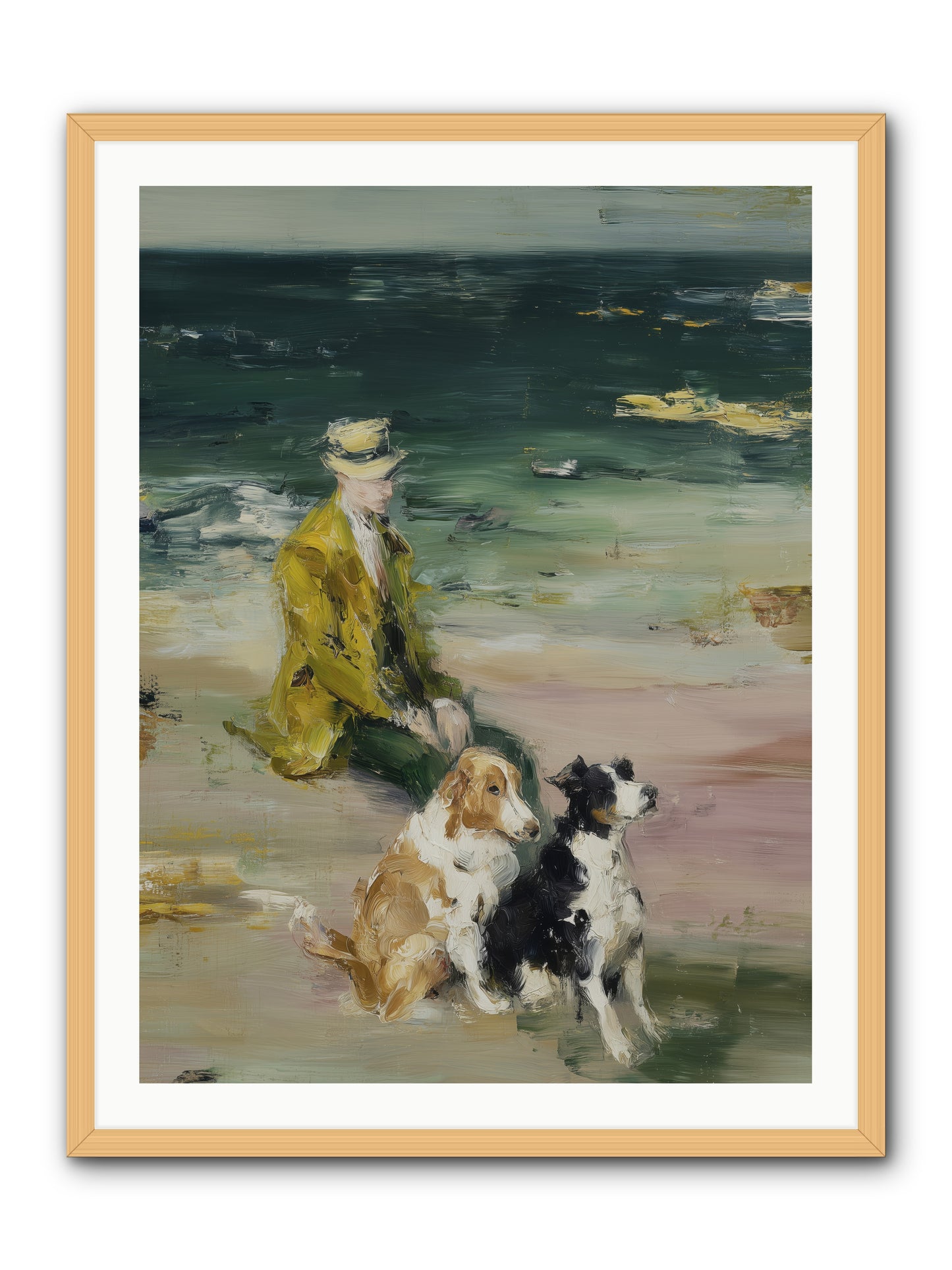 Miles of Conversation -- Framed Print - Natural 30x40