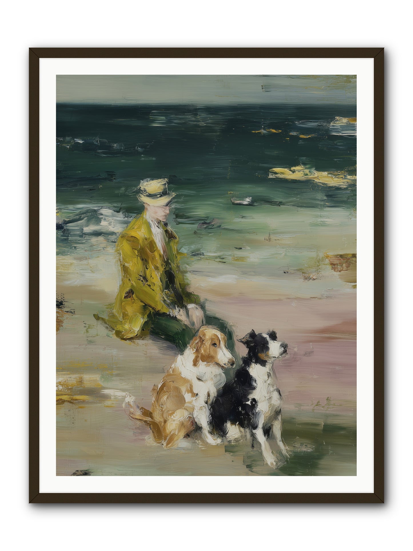 Miles of Conversation -- Framed Print - Black 36x48