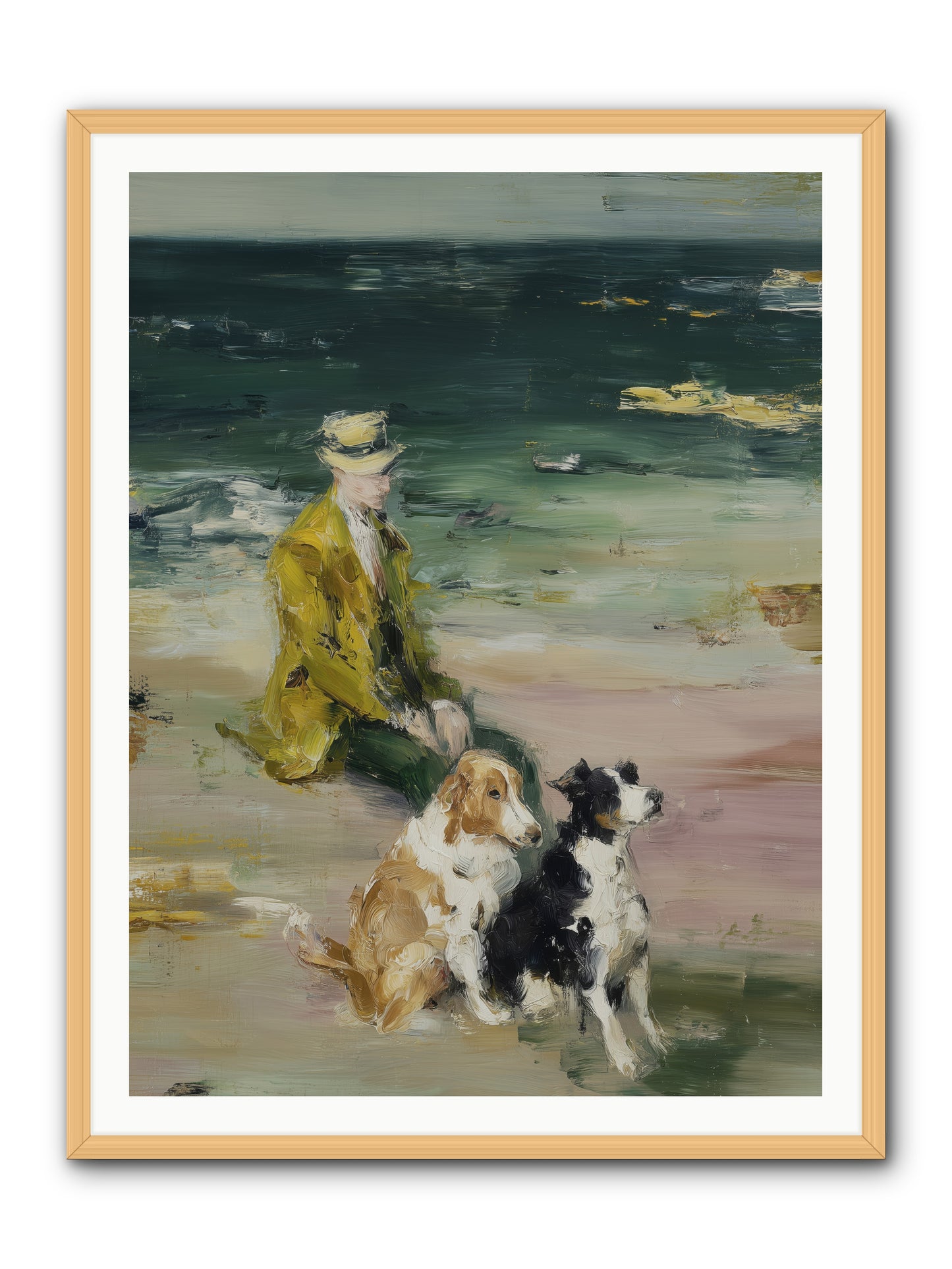 Miles of Conversation -- Framed Print - Natural 36x48