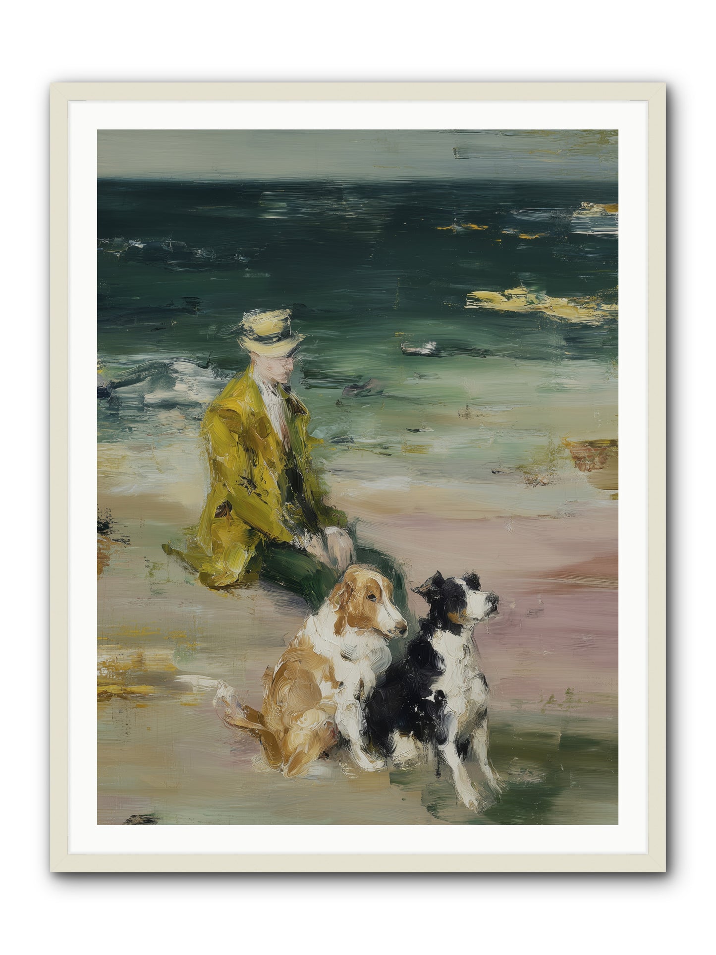 Miles of Conversation -- Framed Print - White 36x48