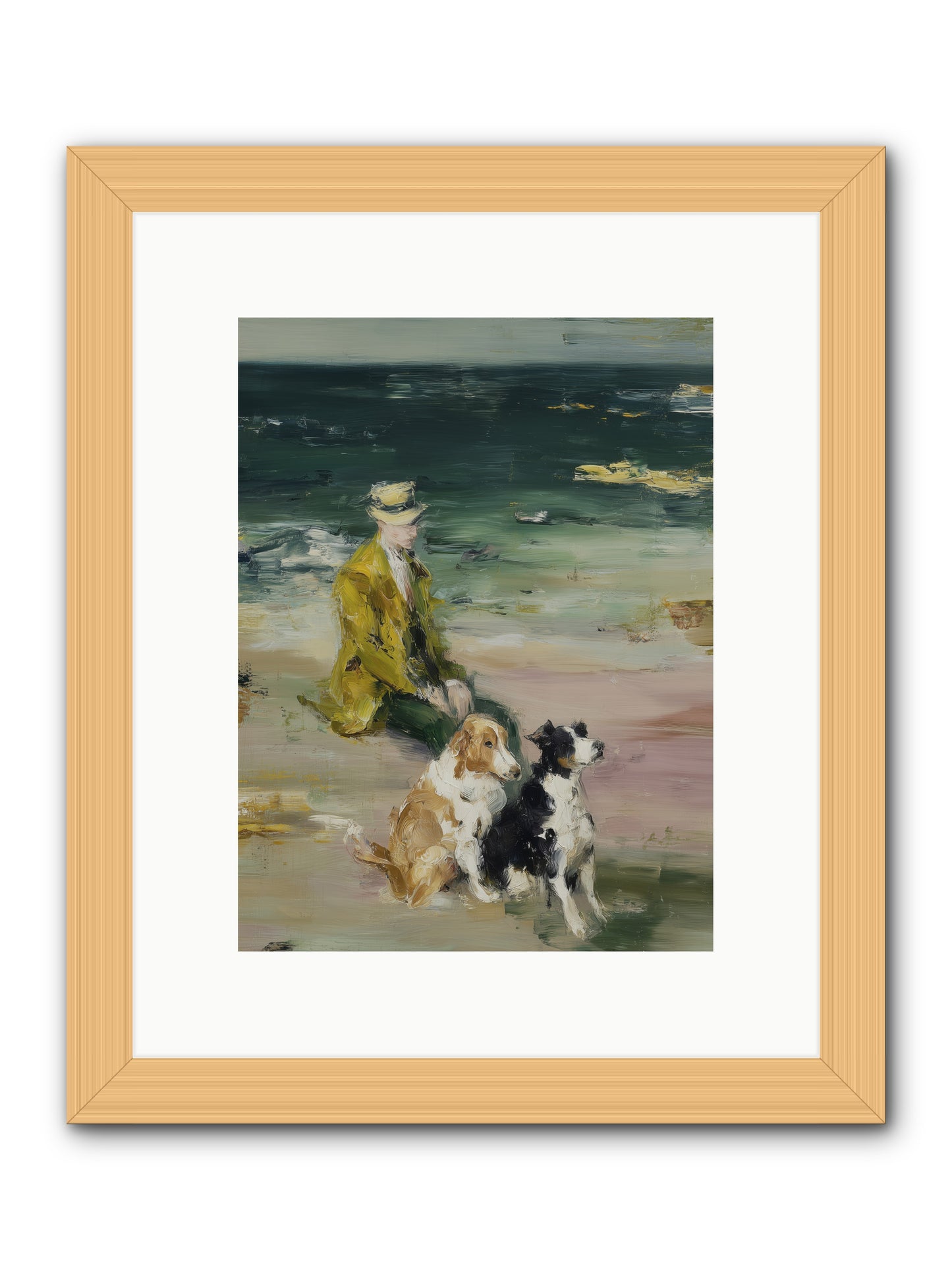Miles of Conversation -- Framed Print - Natural 9x12