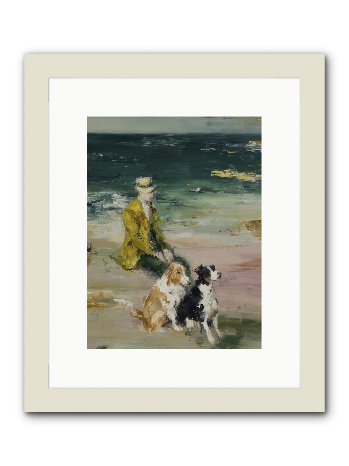 Miles of Conversation -- Framed Print - White 9x12