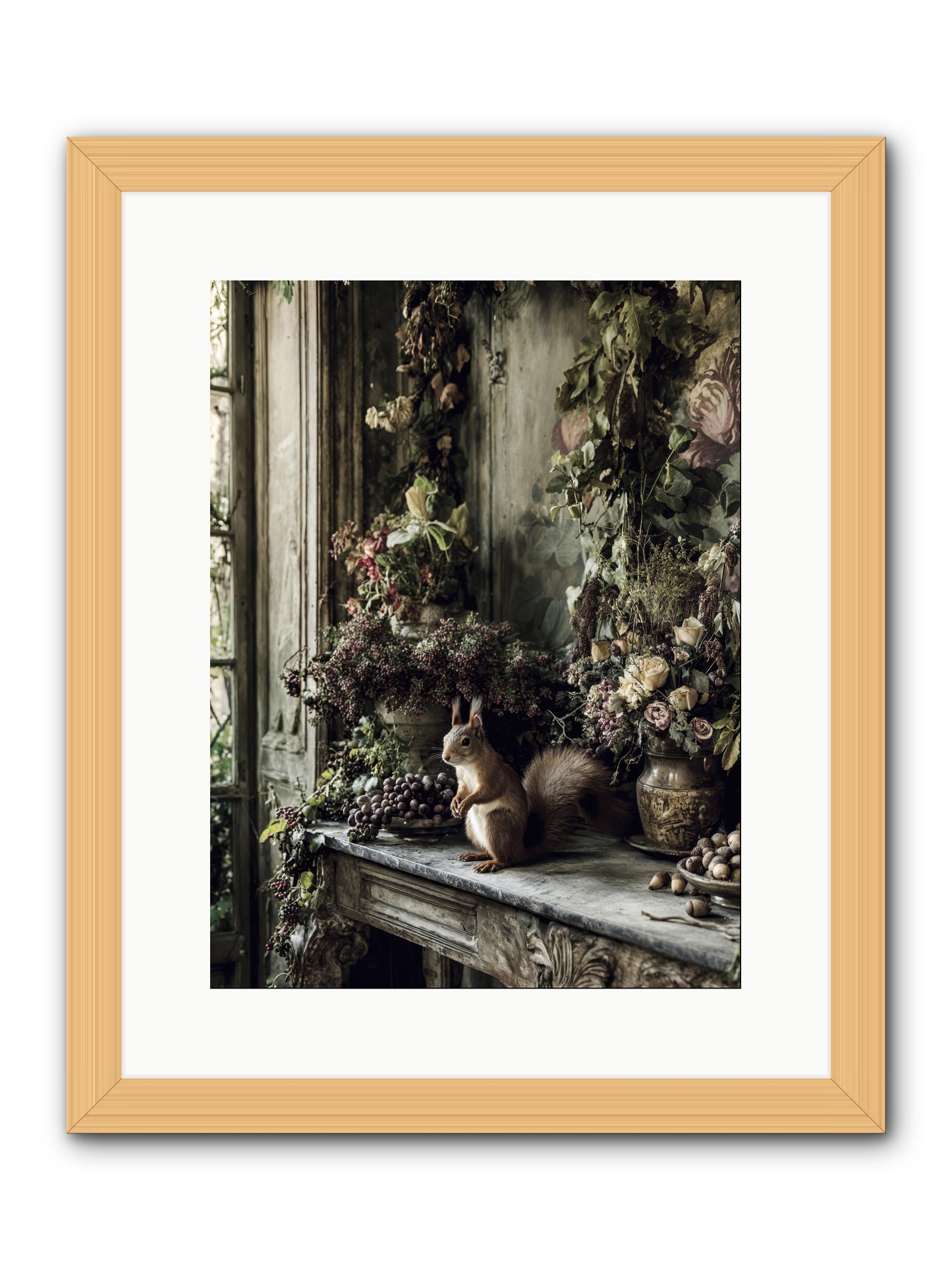 Millie -- Framed Print - Natural 12x16