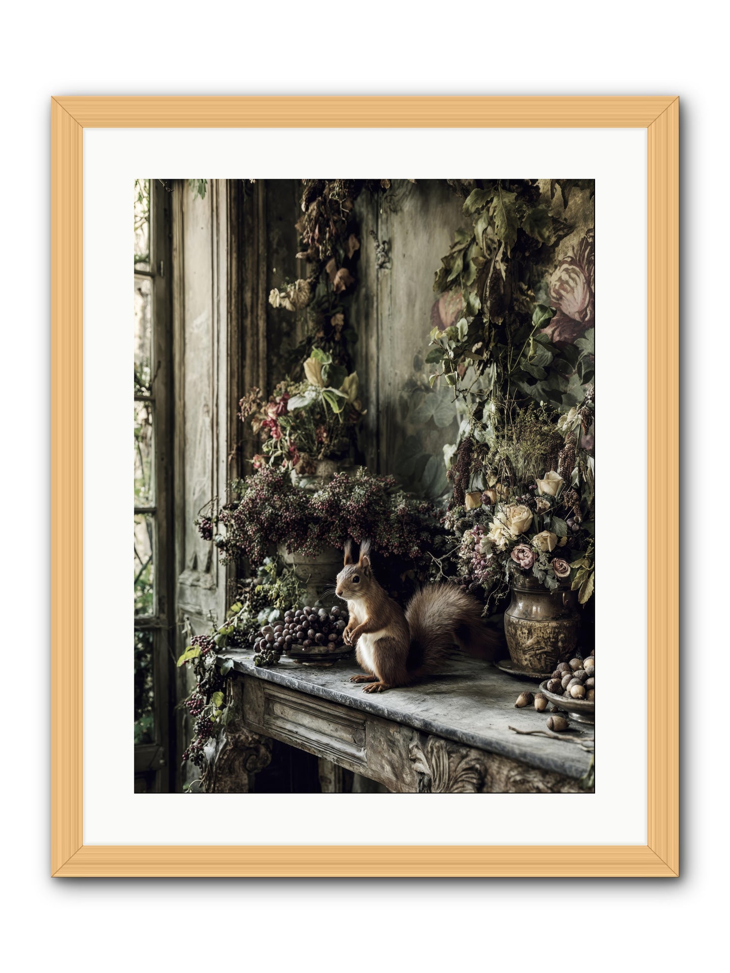 Millie -- Framed Print - Natural 18x24