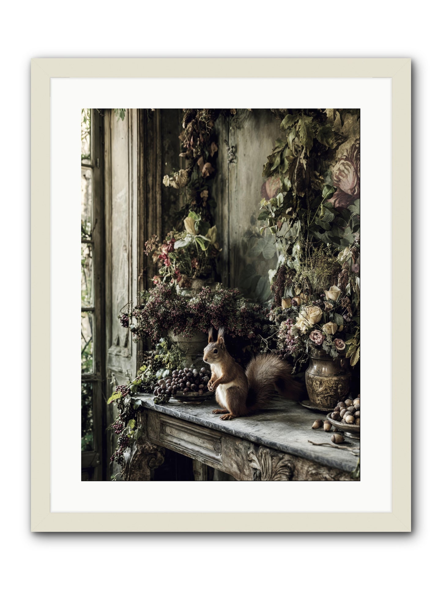 Millie -- Framed Print - White 18x24