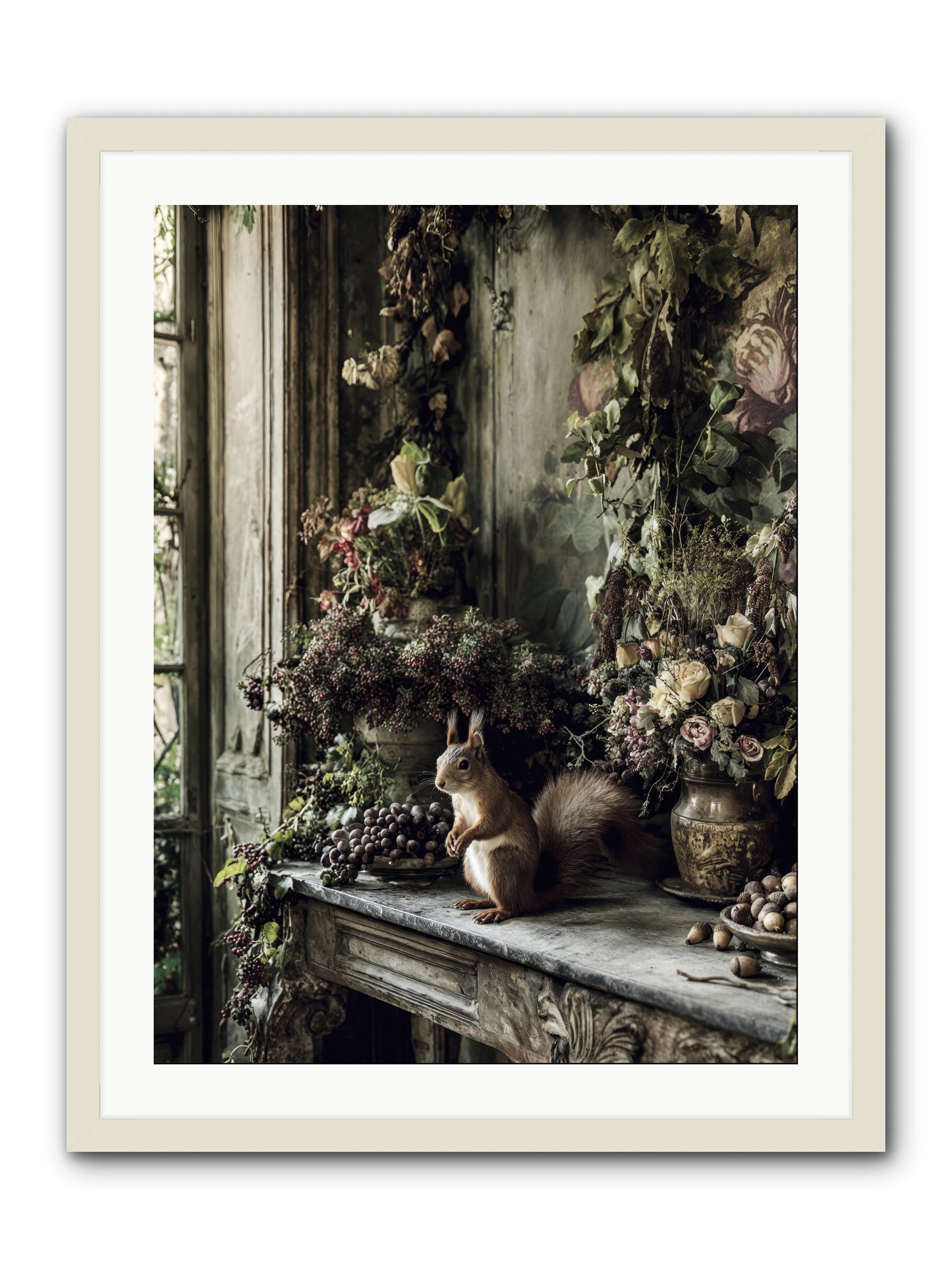 Millie -- Framed Print - White 24x32