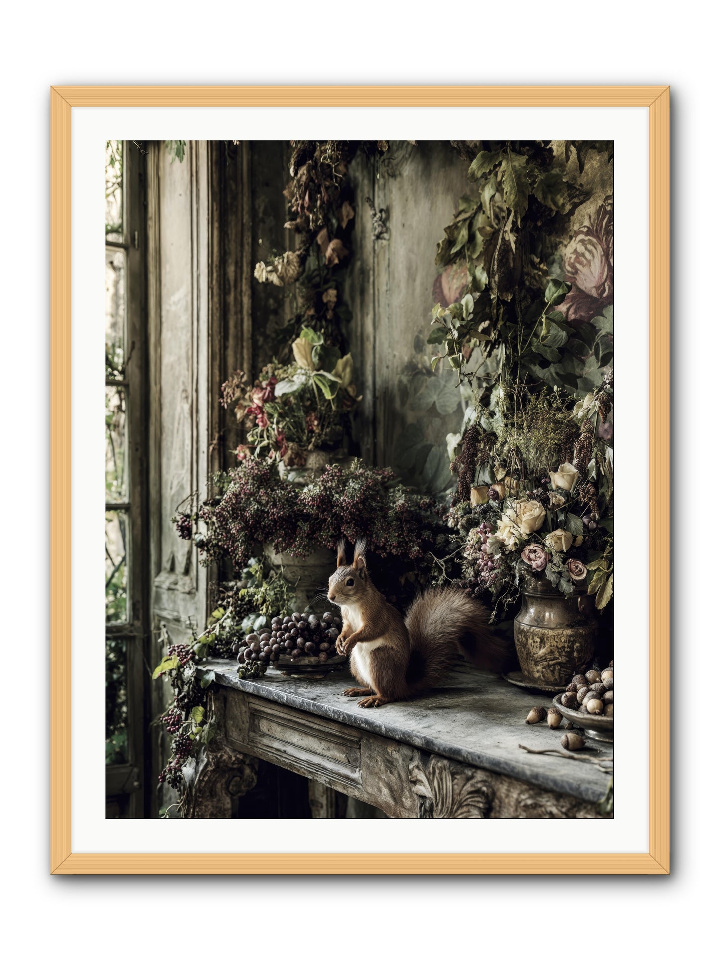 Millie -- Framed Print - Natural 30x40