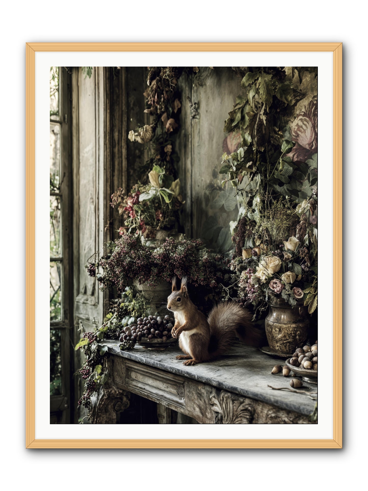 Millie -- Framed Print - Natural 36x48