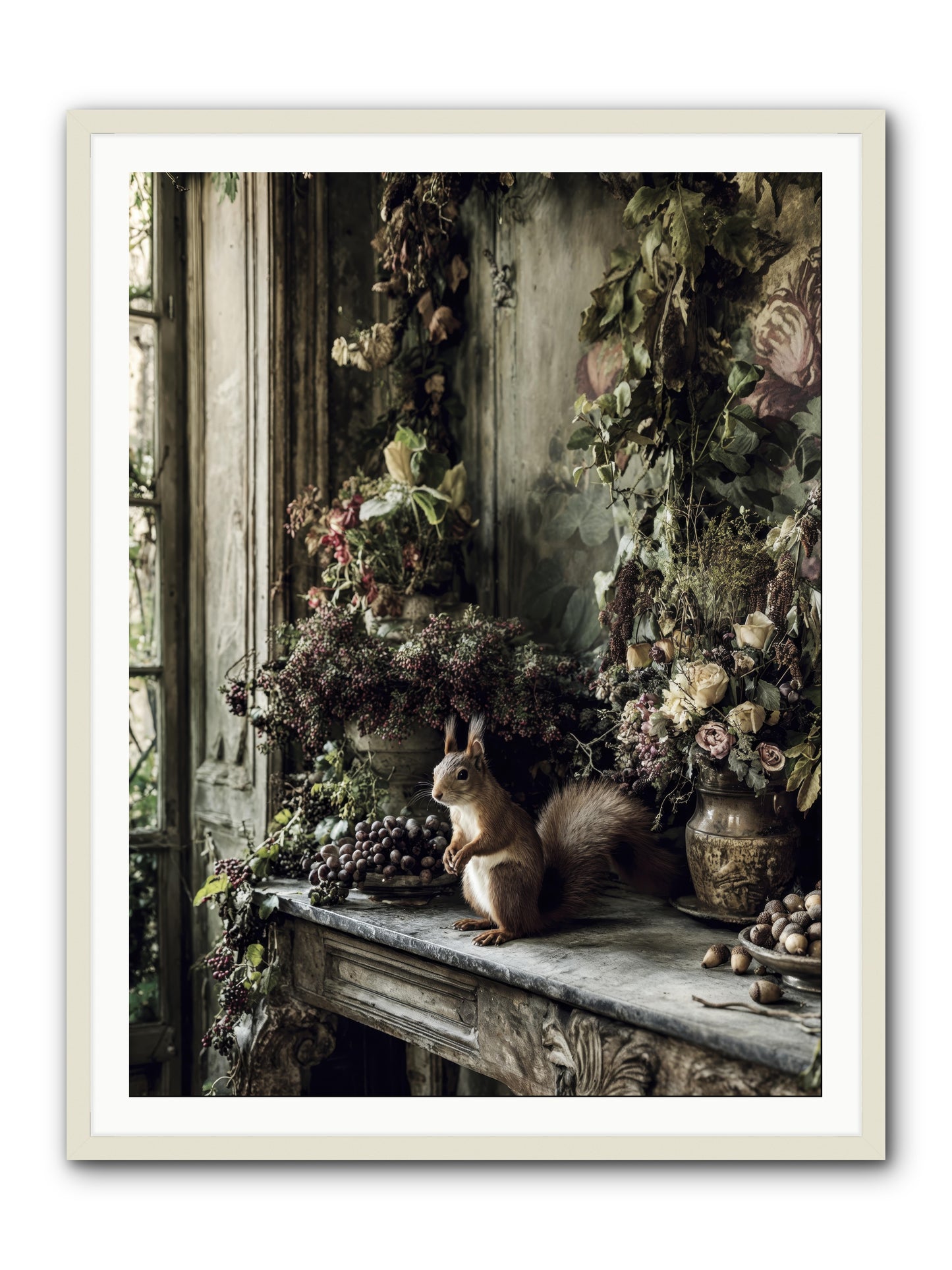 Millie -- Framed Print - White 36x48